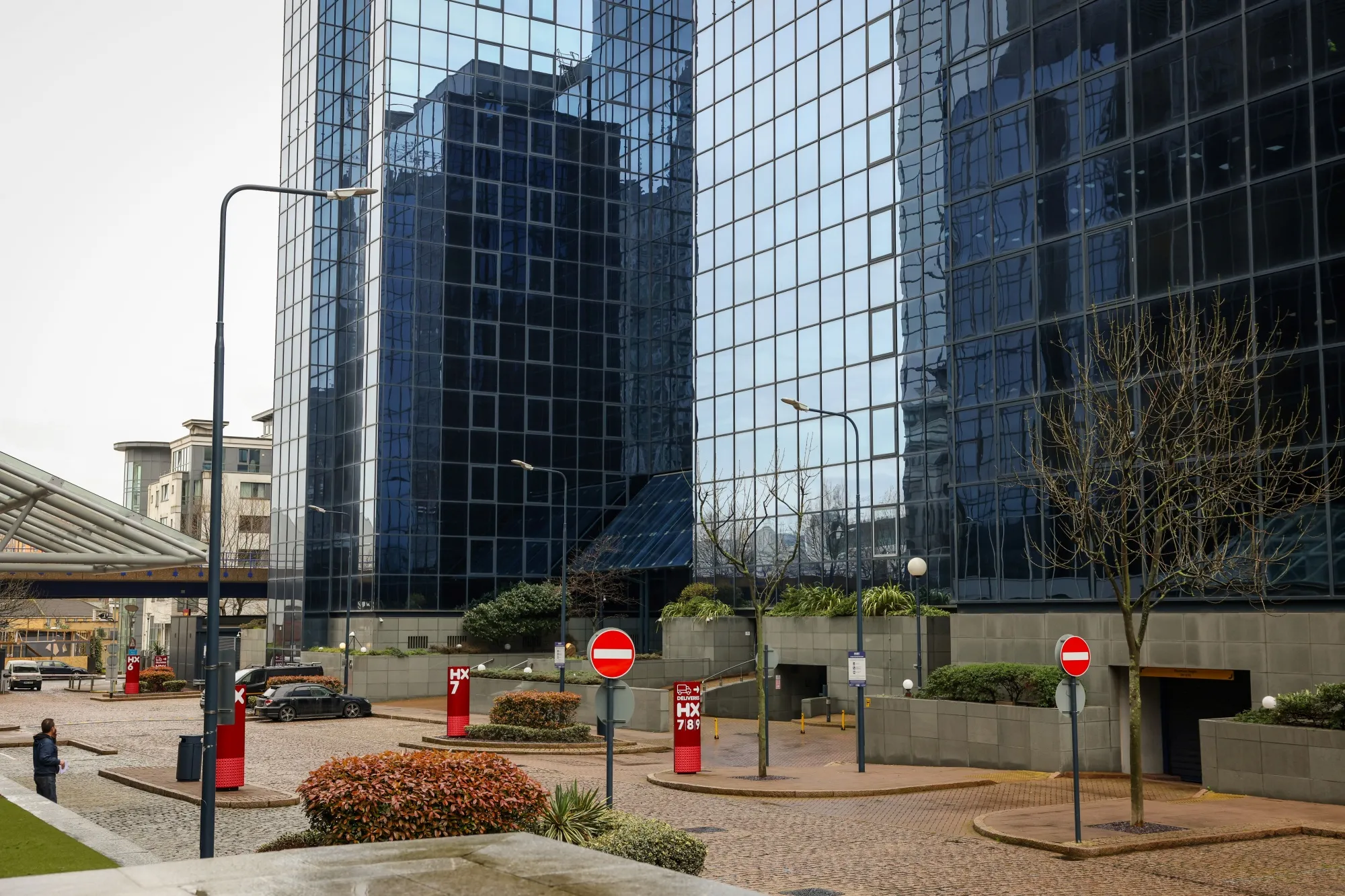 Commercial buildings housing the LD8 Data Centre in London, operated by Equinix Inc.