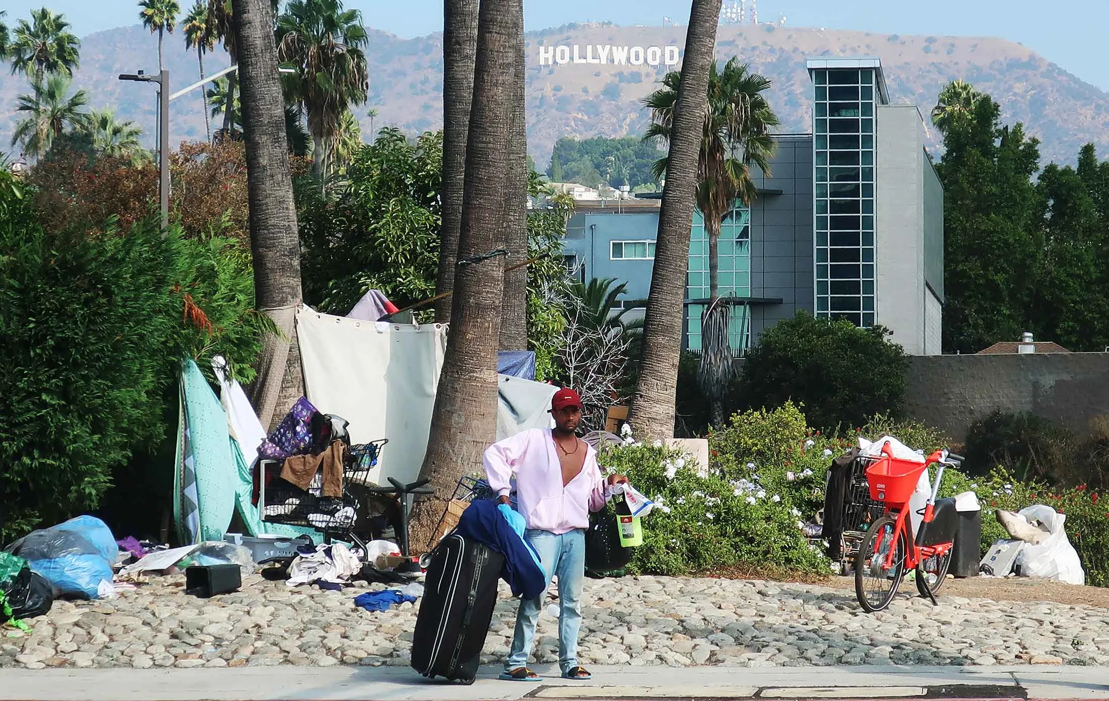In Los Angeles County, 44,000 homeless lack proper shelter.