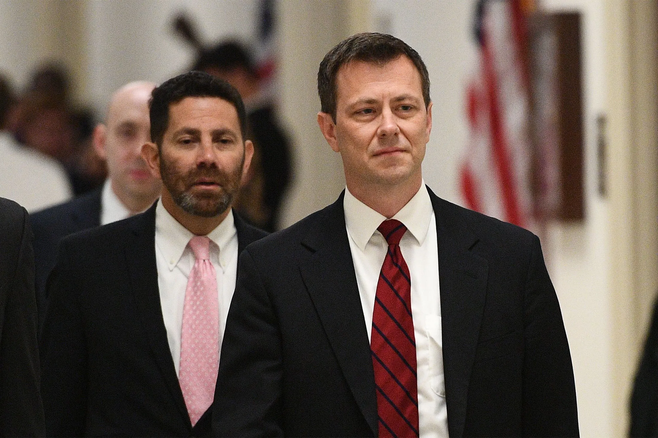 FBI agent Peter P. Strzok on Capitol Hill, on June 27.