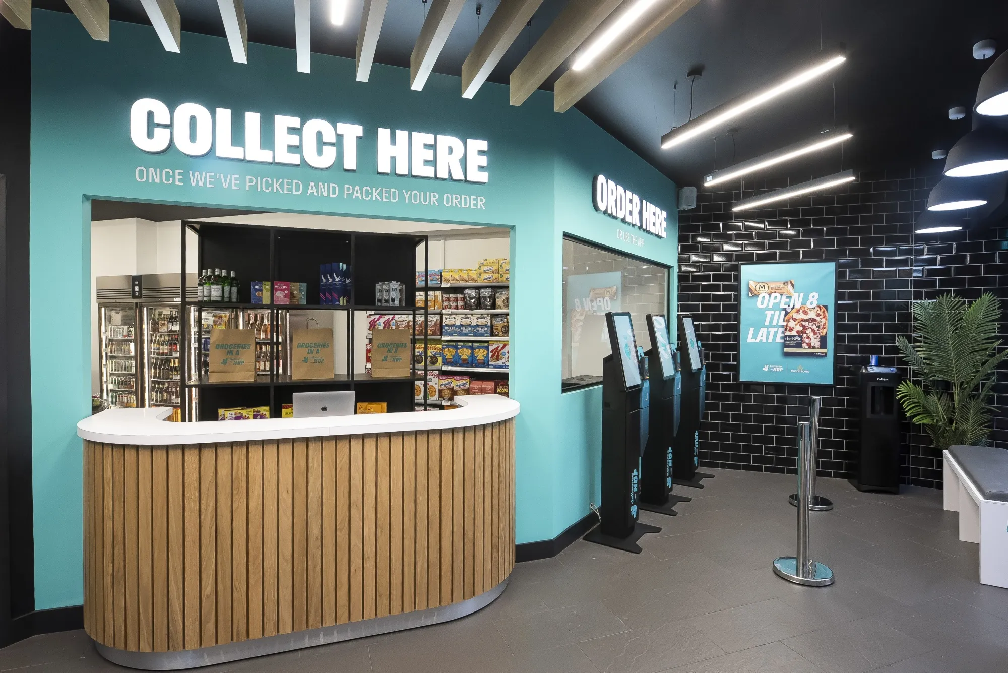 The Deliveroo HOP store on New Oxford Street, London.