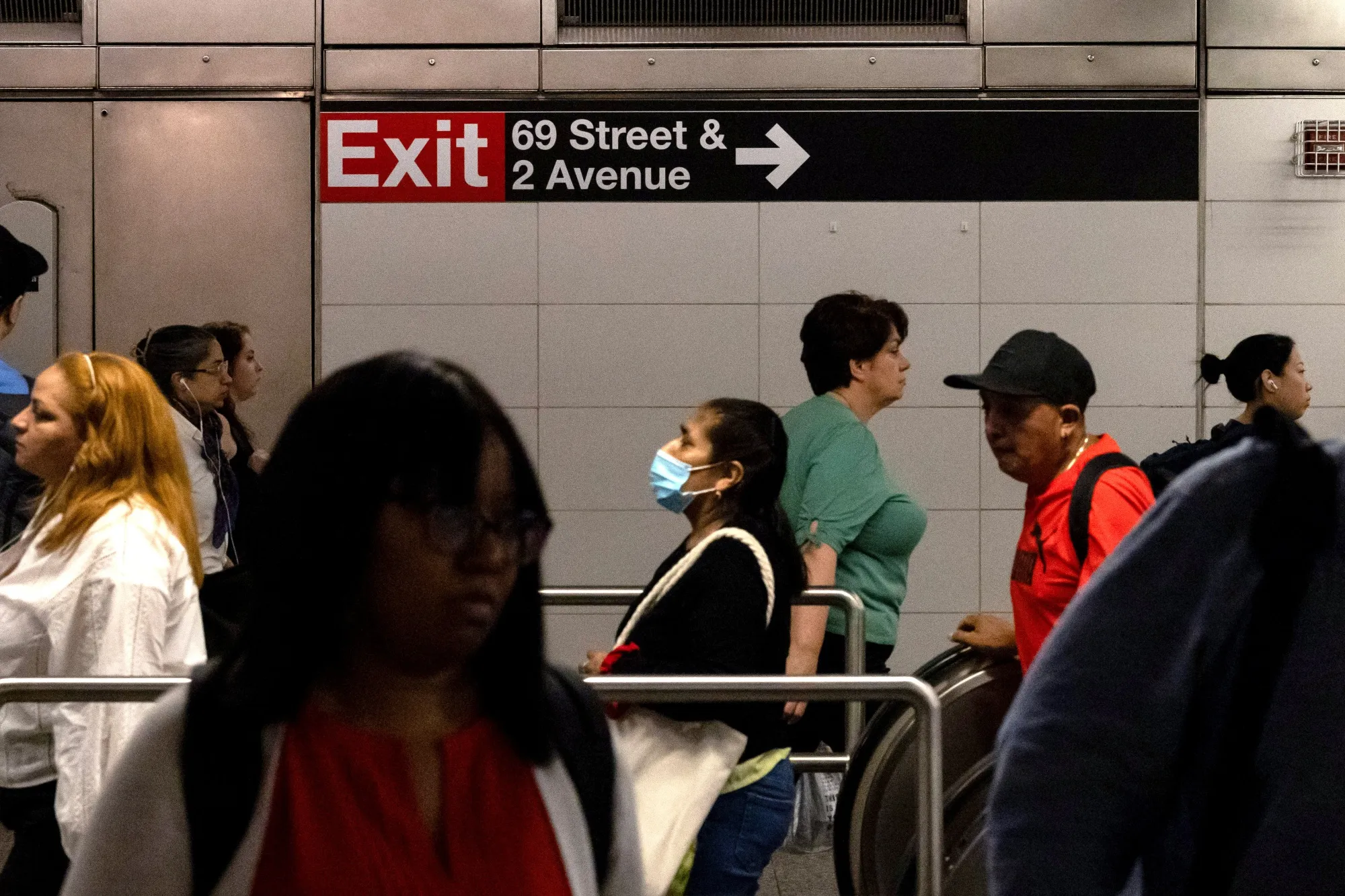 Commuters in New York.&nbsp;