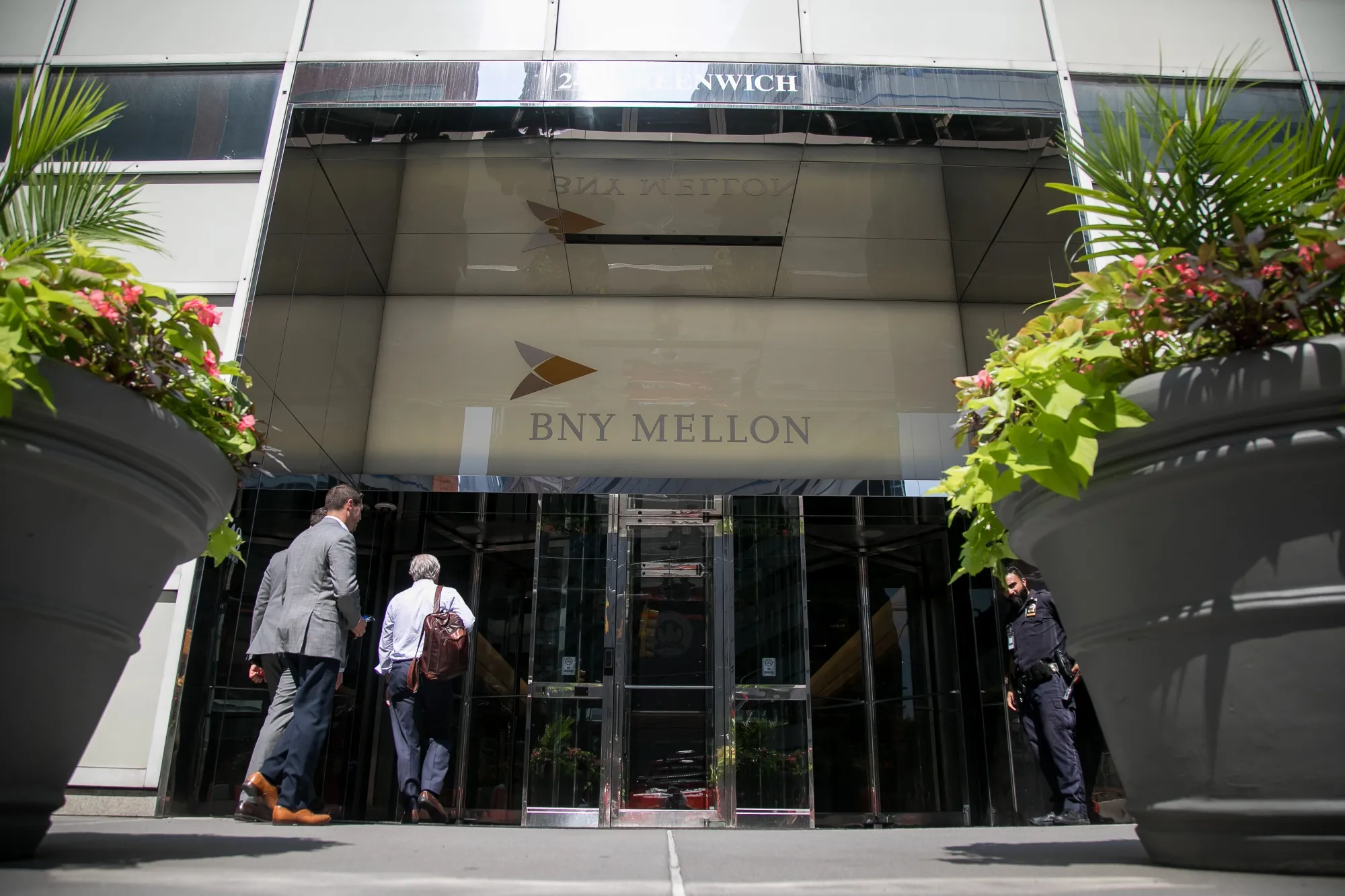 A BNY Mellon office building in New York, US.