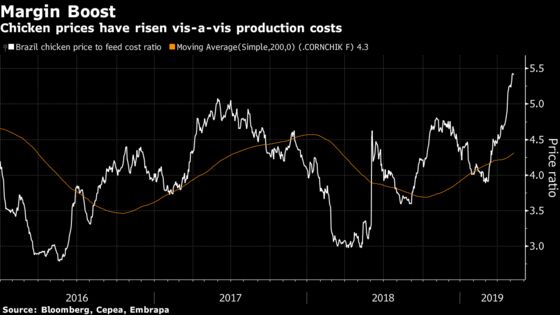 Pig Woes and Cheap Feed Create Sweet Spot for Brazilian Chicken Giant