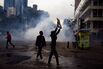 Police use tear gas to disperse protesters during a demonstration against the proposed government finance bill in Nairobi, on June 20
