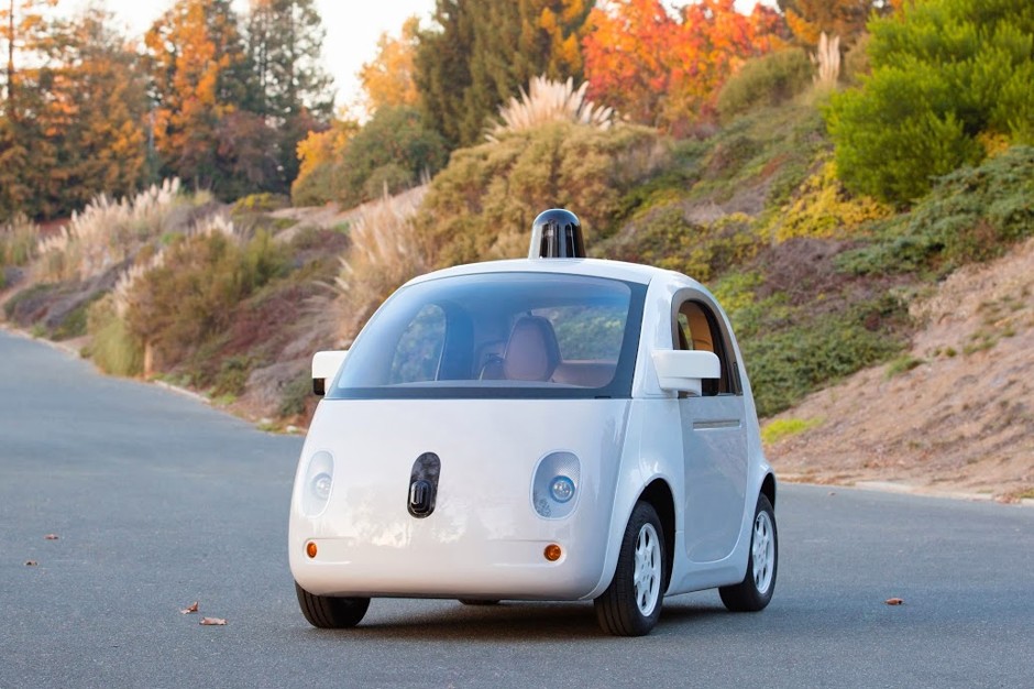 The latest prototype of Google's driverless car.
