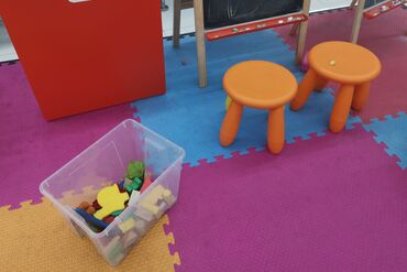 Children toys and children playground, Colorful interlocking rubber foam flooring for children indoor activity.
