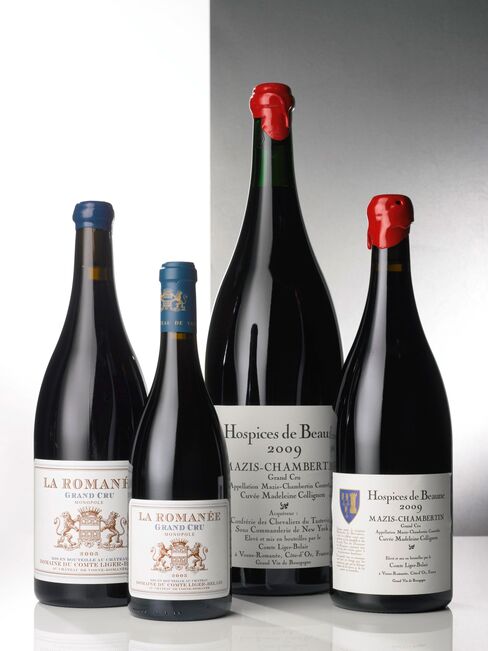 At its peak, Stott's collection included about 120,000 bottles. Pictured: Lot 281: La Romanée 2005 Domaine du Comte Liger-Belair; Côte de Nuits, Grand Cru; estimate per lot: $24,000-$32,000; Lot 282: La Romanée 2005 Domaine du Comte Liger-Belair; Côte de Nuits, Grand Cru; estimate per lot: $5,000-$7,000.