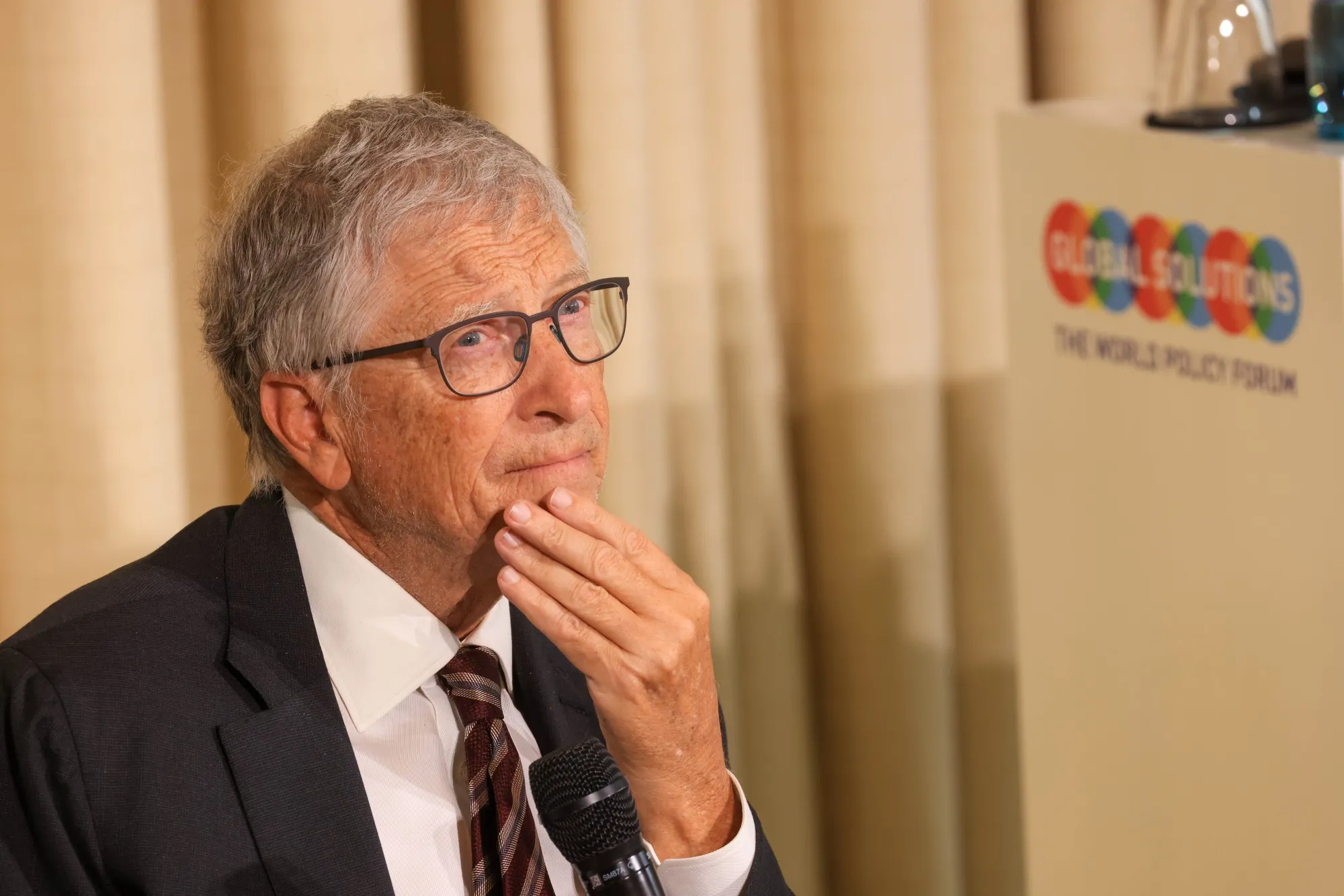 Bill Gates at the Global Solutions Summit in Berlin in May.&nbsp;