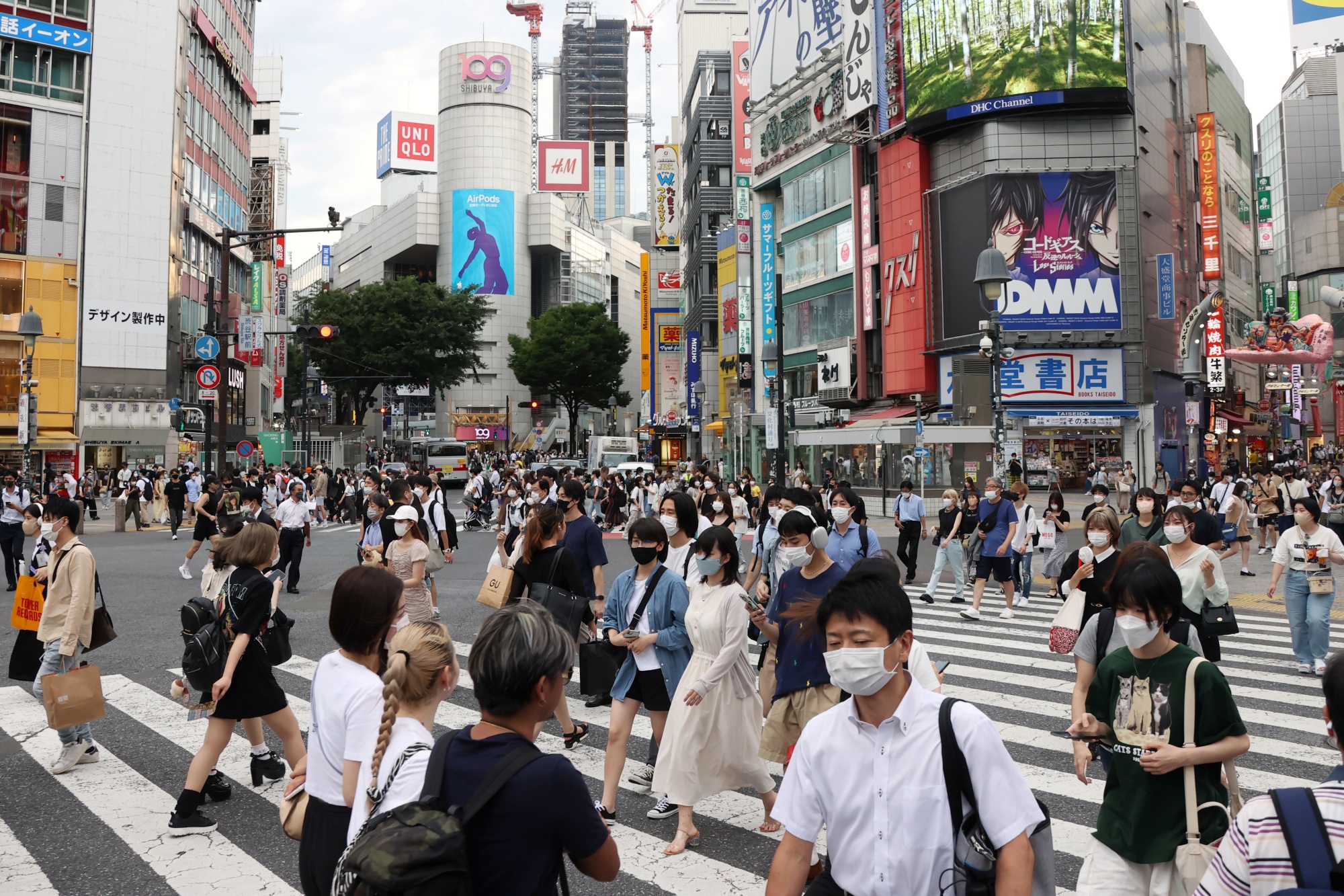 The Shibuya Scramble Crossing on July 20.