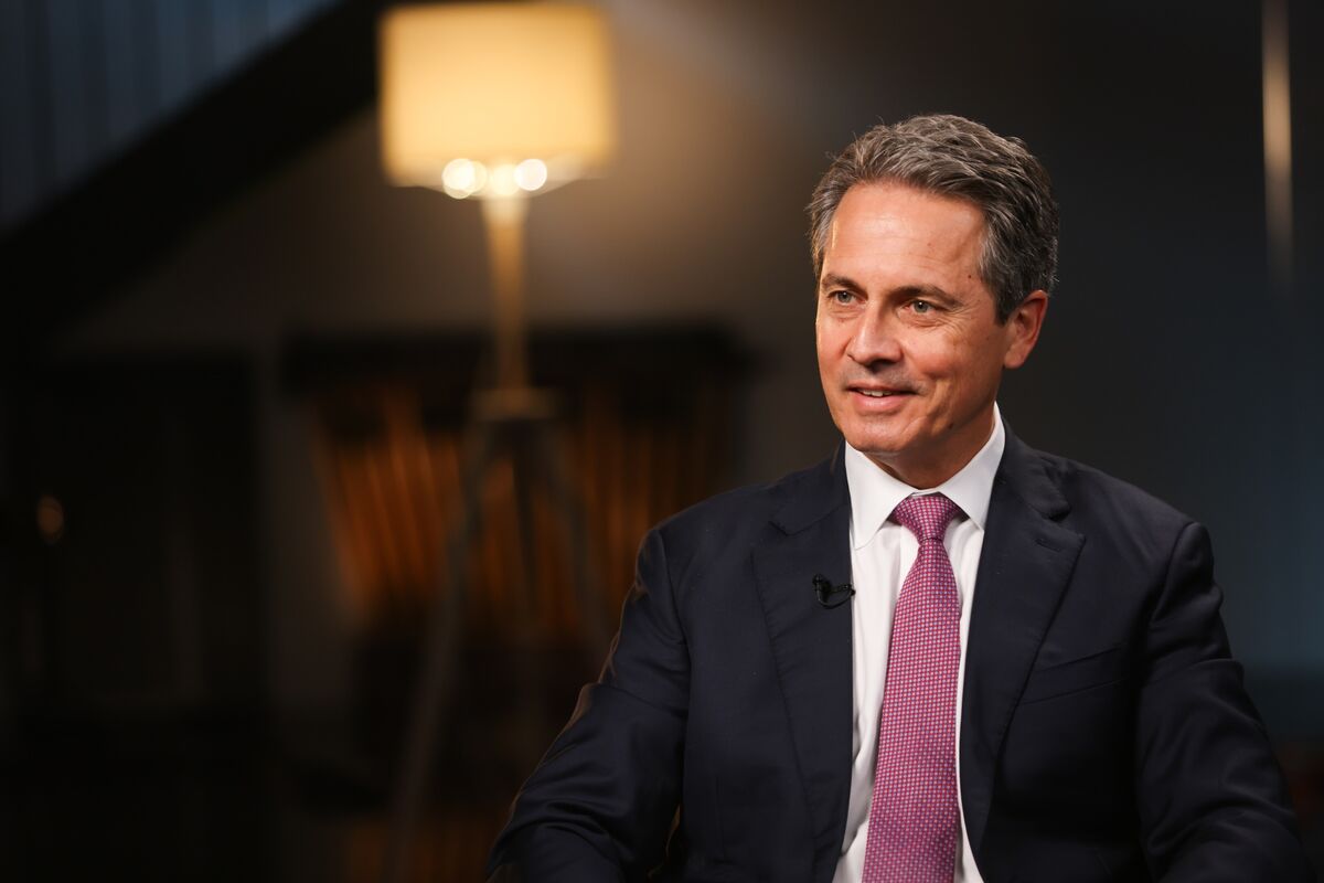 Alberto Musalem, presidente do Fed de St. Louis, durante declaração sobre juros e inflação