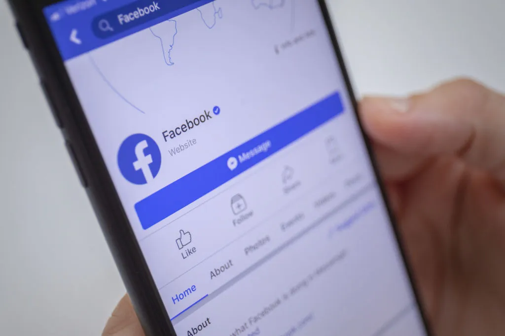 Facebook App And Logo As Shares Plunge