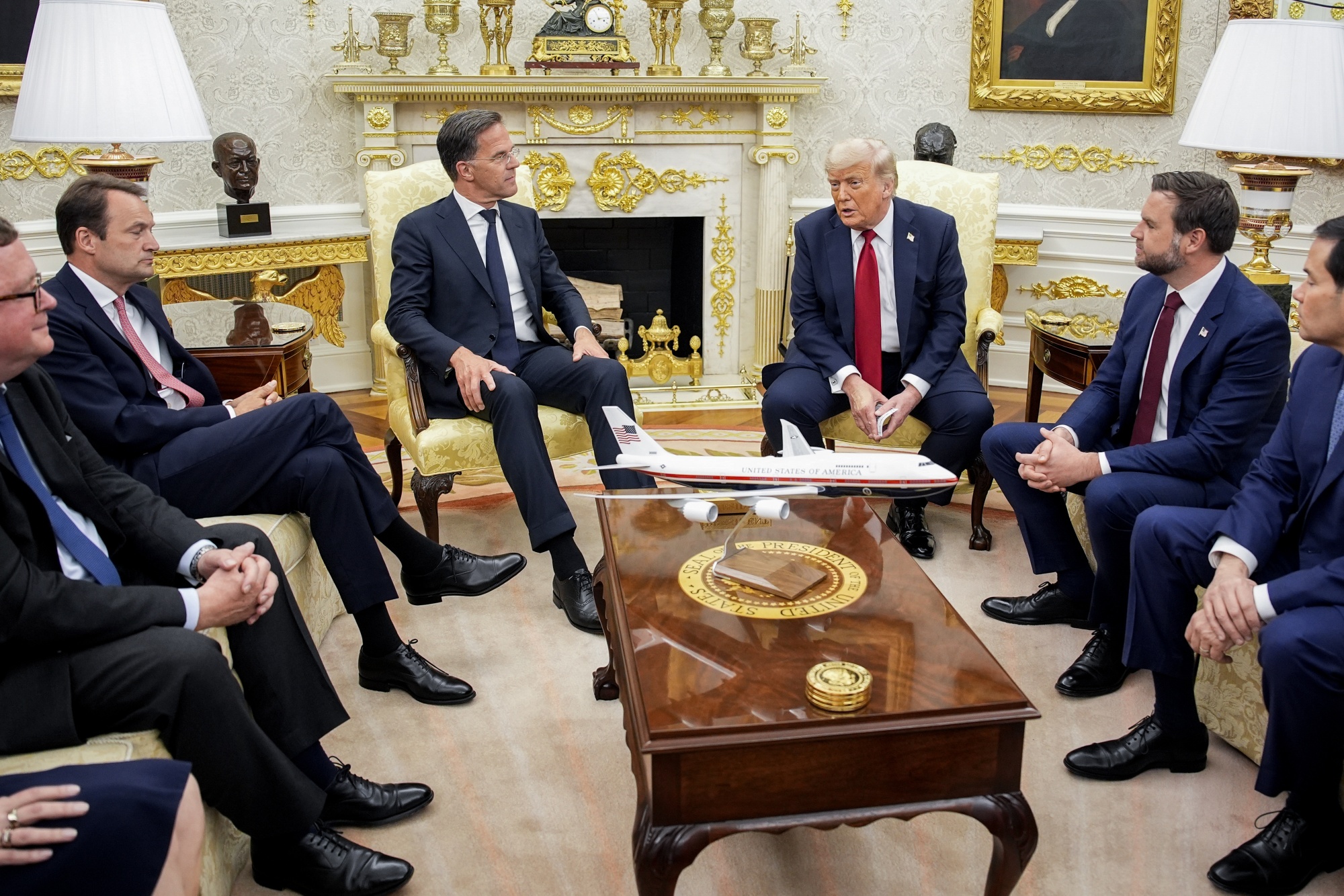 President Trump Meets NATO Secretary General As ‘Major’ Russia Statement Planned For Monday