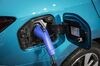 The Toyota Motor Corp. plug-in hybrid Corolla vehicle stands plugged in to a charging station at the Beijing International Automotive Exhibition in Beijing, China, on Wednesday, April 25, 2018. The Exhibition is a barometer of the state of the world’s biggest passenger-vehicle market.