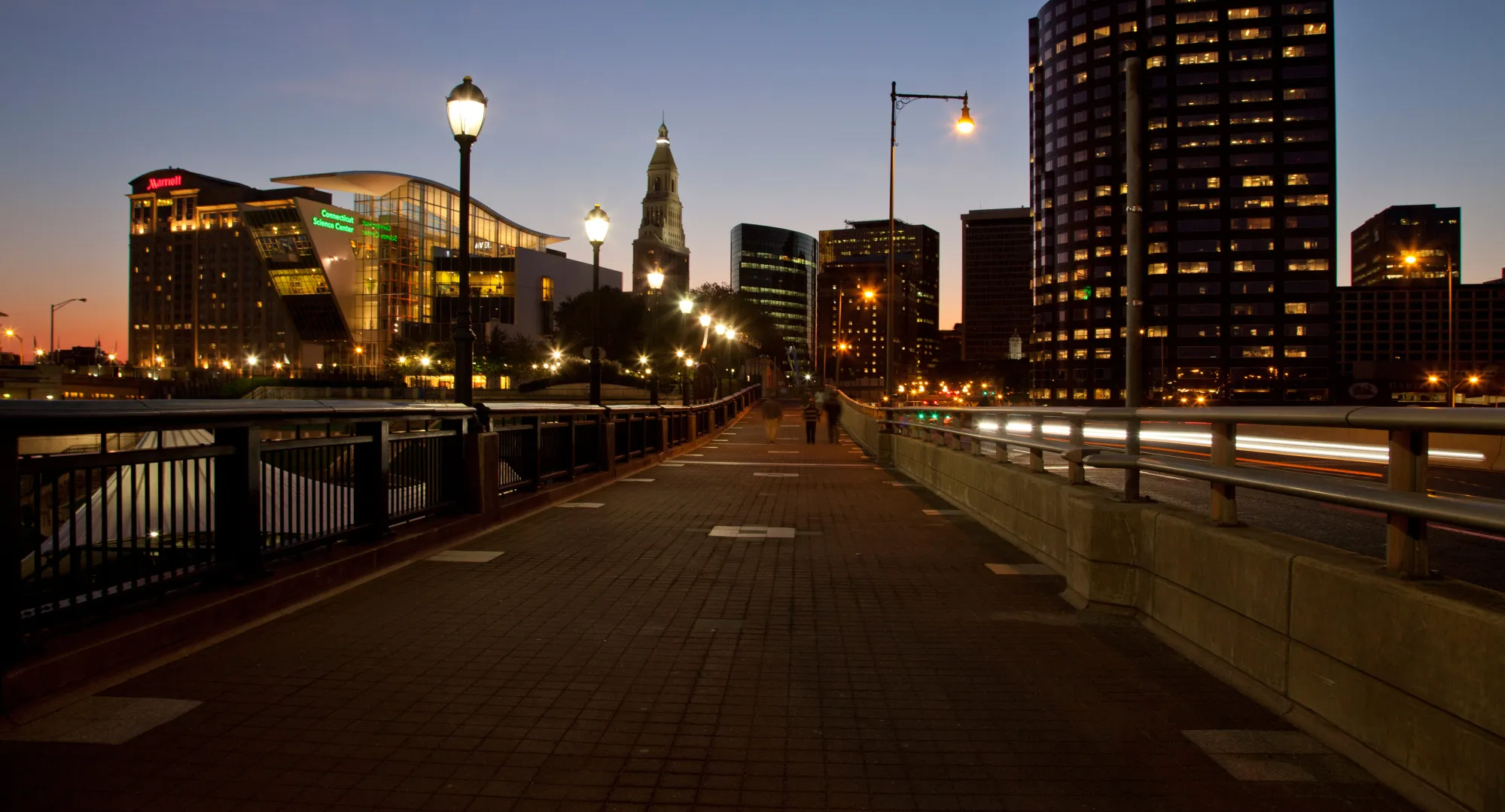 Skyline view of Hartford, Connecticut