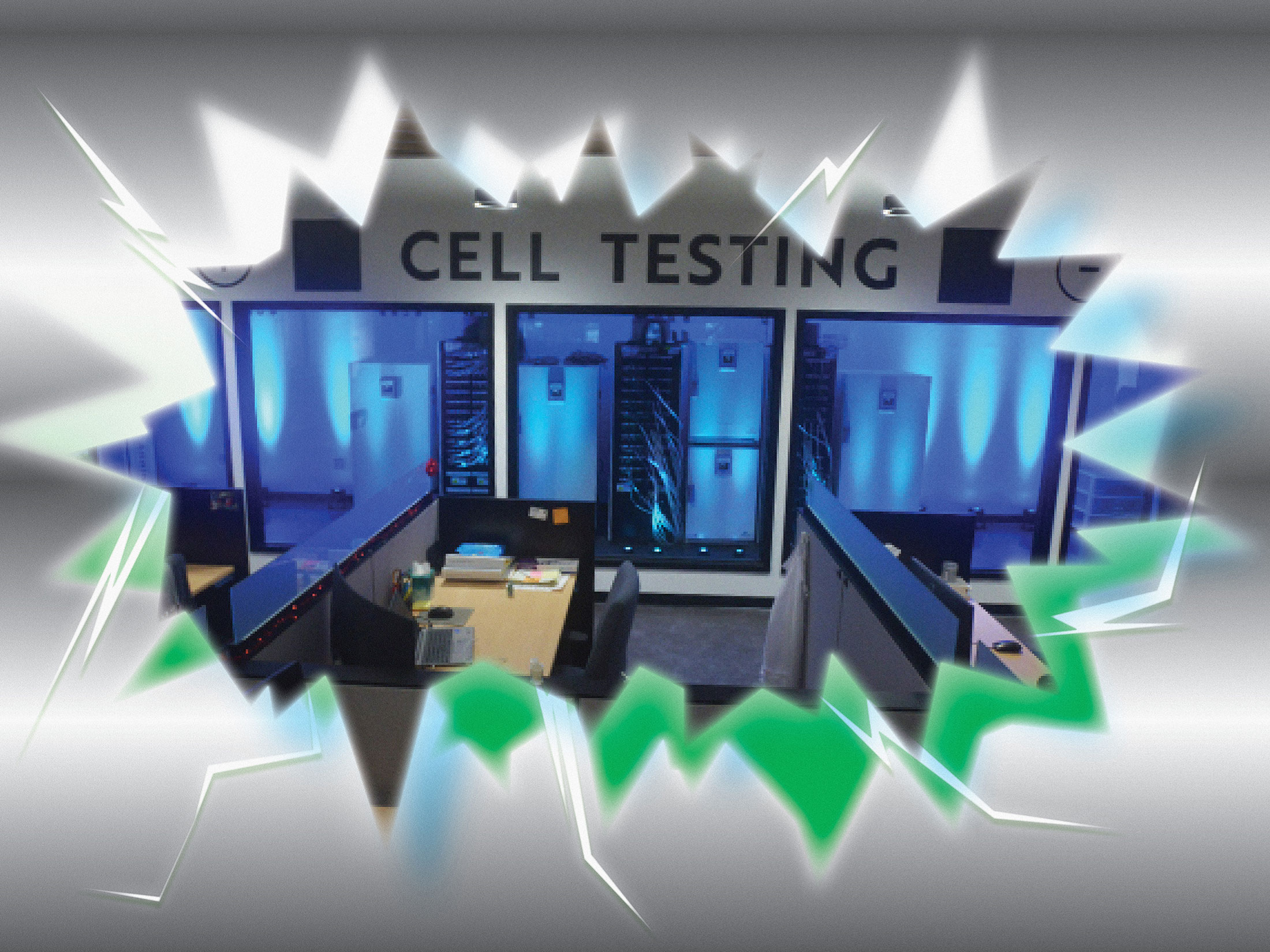 A 6K cell testing lab.