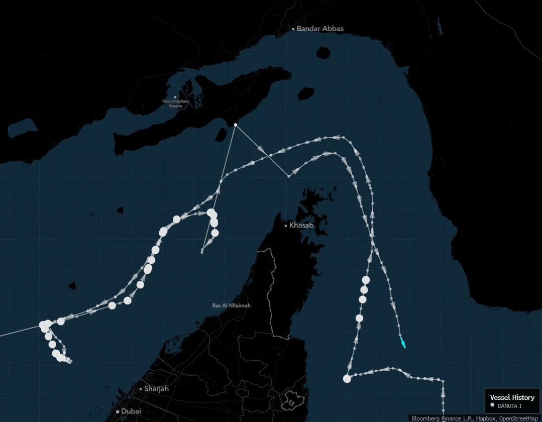 Danuta I Transits Hormuz