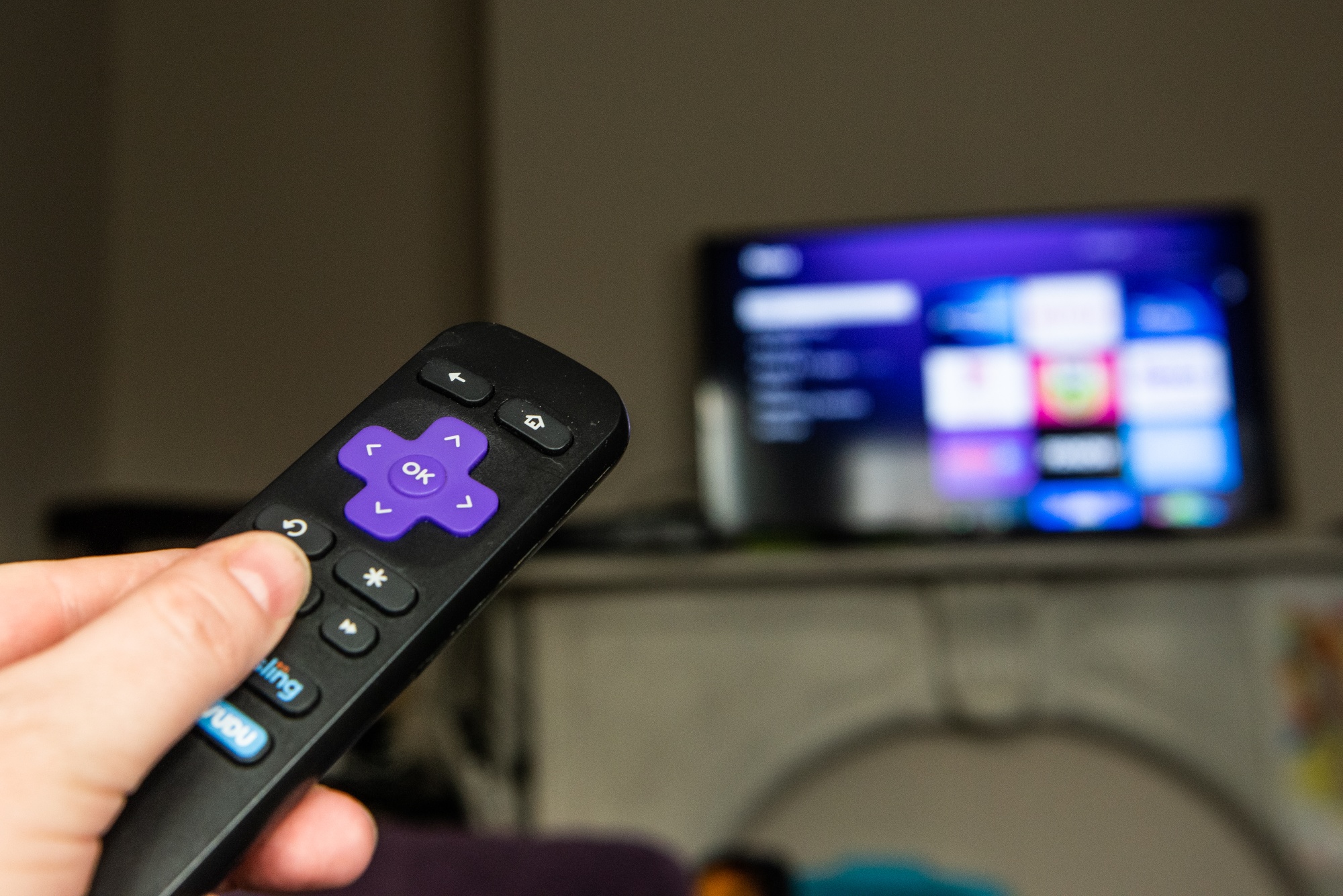 A Roku Inc. remote in Hastings-on-Hudson, New York.