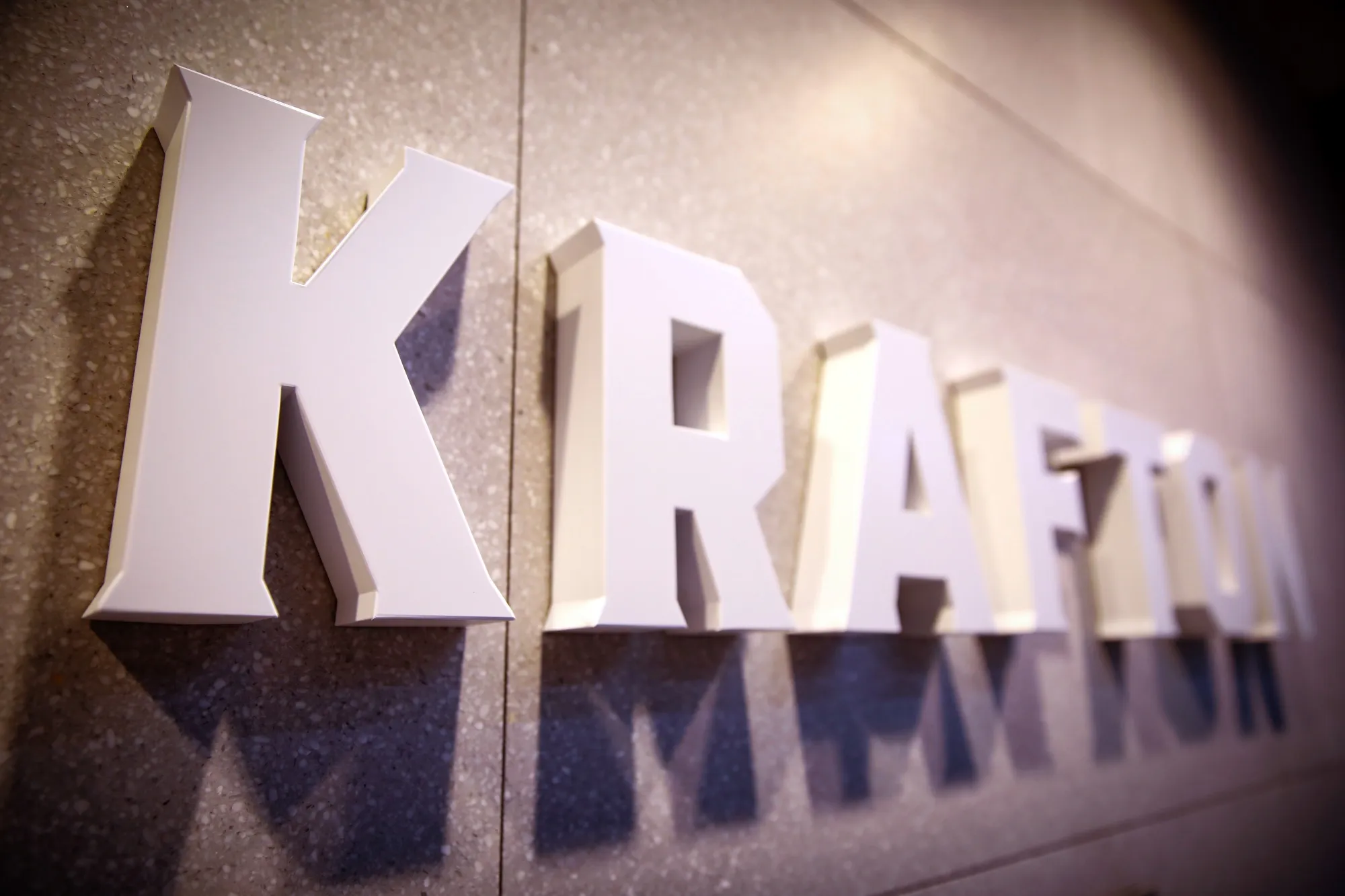 Signage for Krafton Inc. at the company's inZOI studio in Seongnam, South Korea, on Thursday, Feb. 27, 2025.&nbsp;