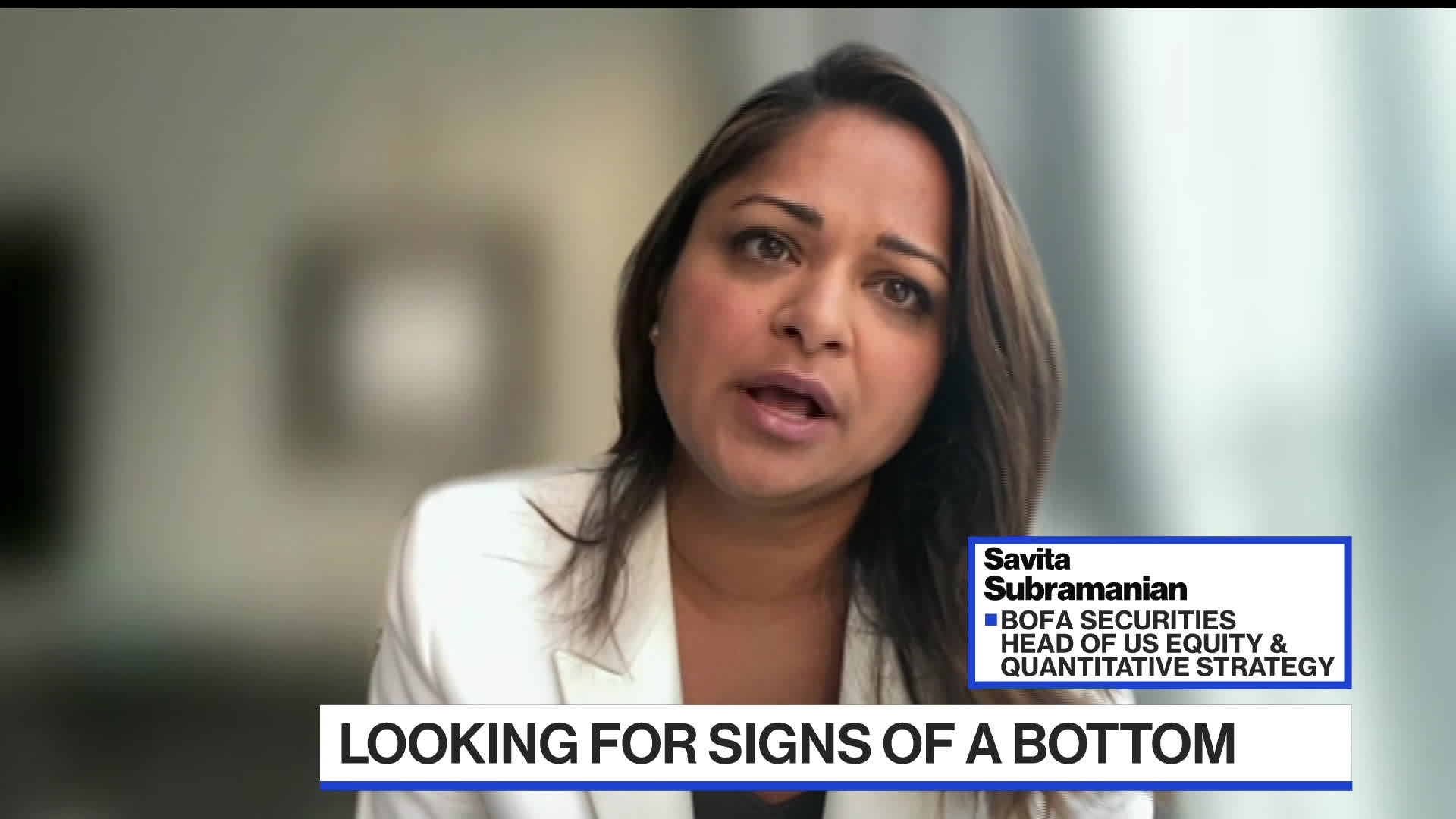 Watch BofA's Subramanian Sees 3,200 as Floor for S&P 500 Bloomberg