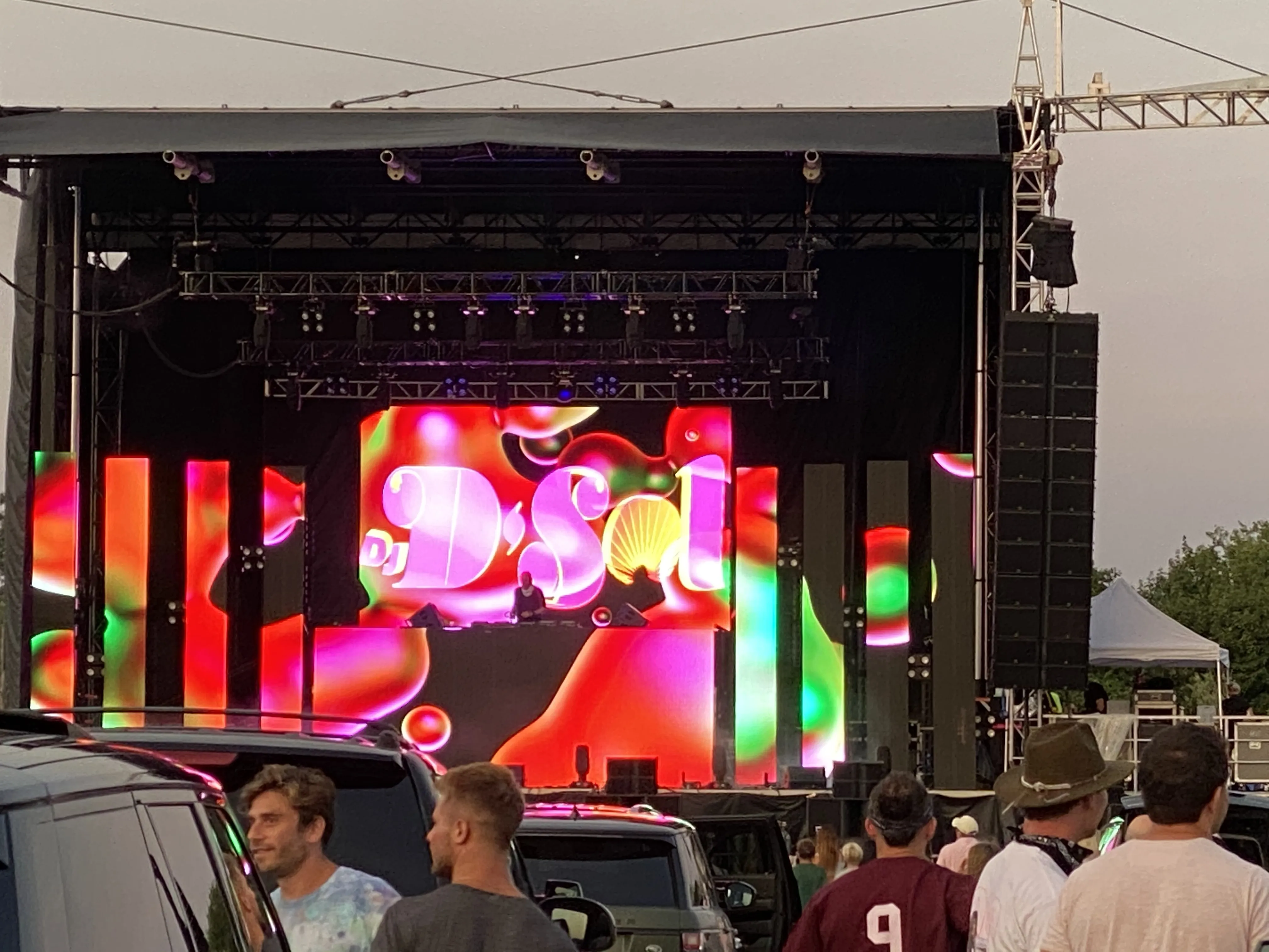 David Solomon on stage as DJ D-Sol.