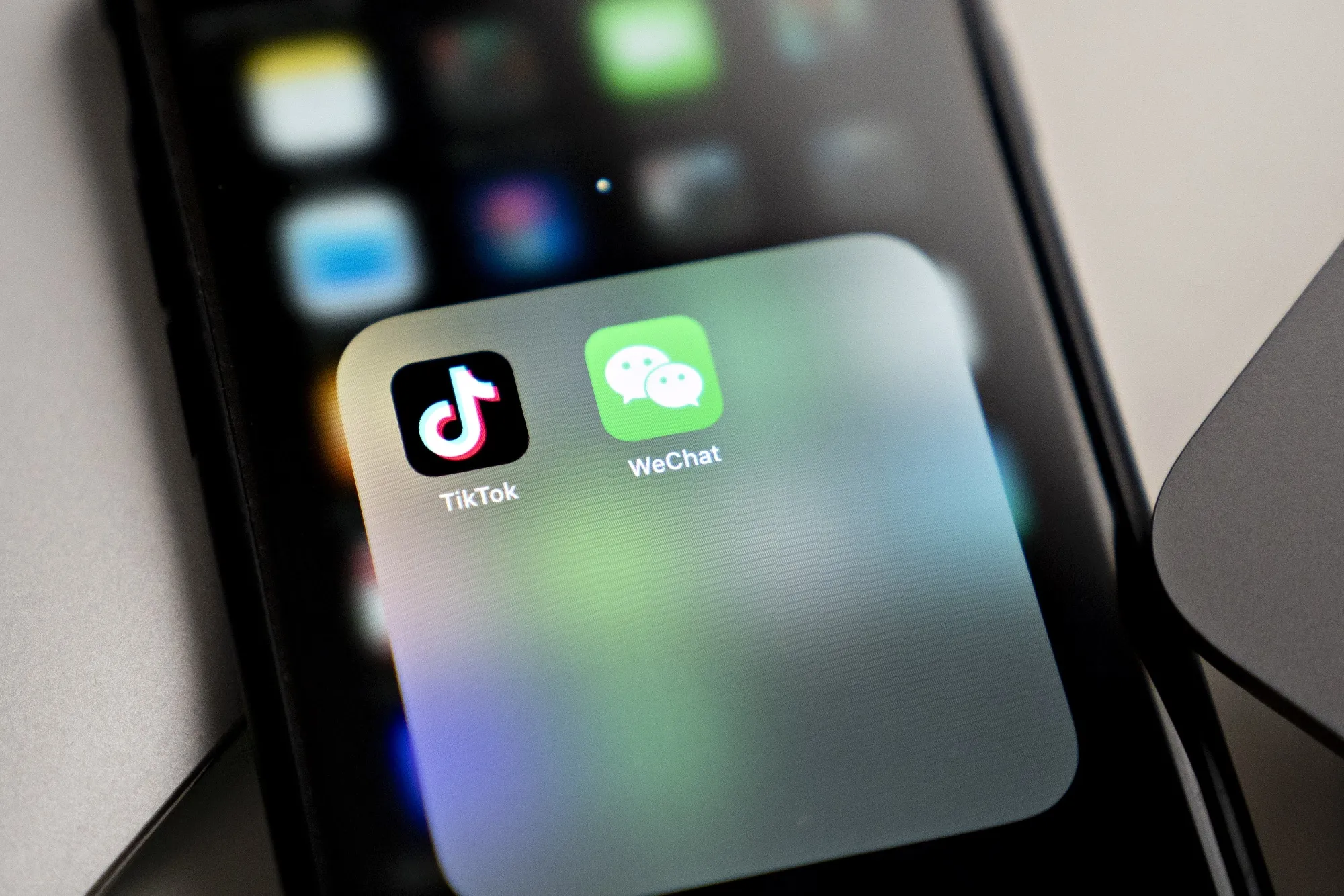 Tencent’s WeChat and ByteDance’s TikTok apps.