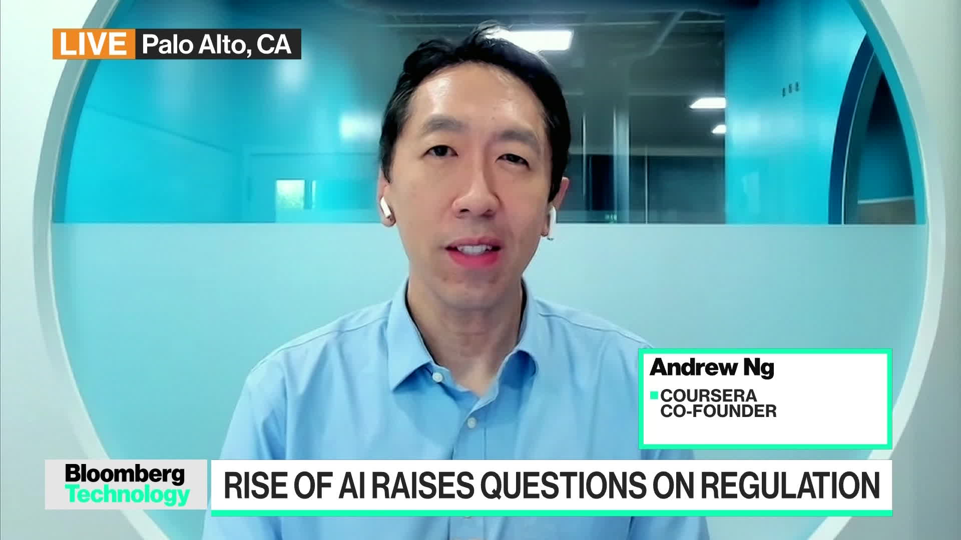 Watch Why Coursera's Andrew Ng Is Concerned About AI Regulation - Bloomberg