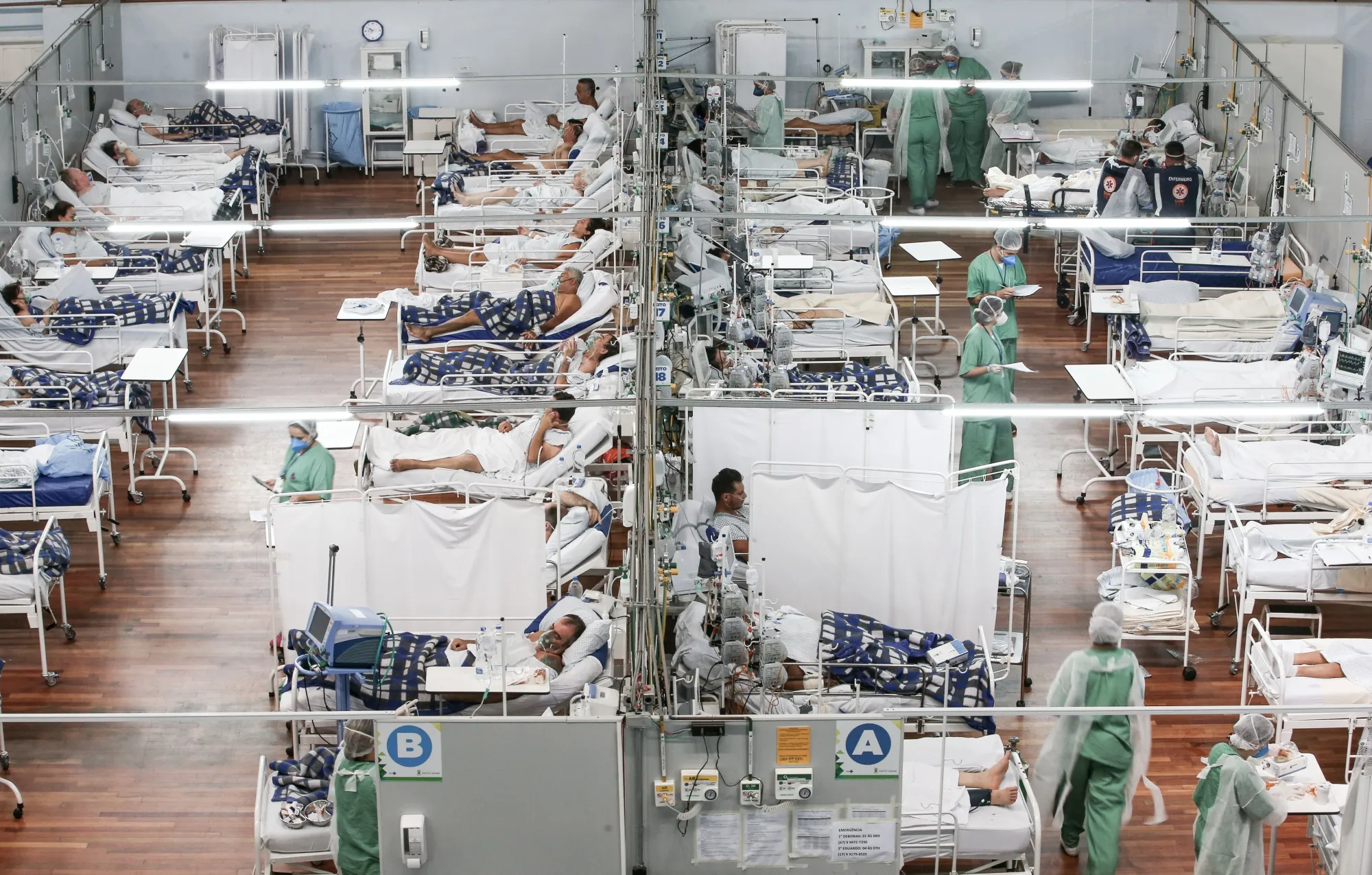 A Day At The Front line In an ICU of A Field Hospital as Sao Paulo Reaches 80% Occupancy