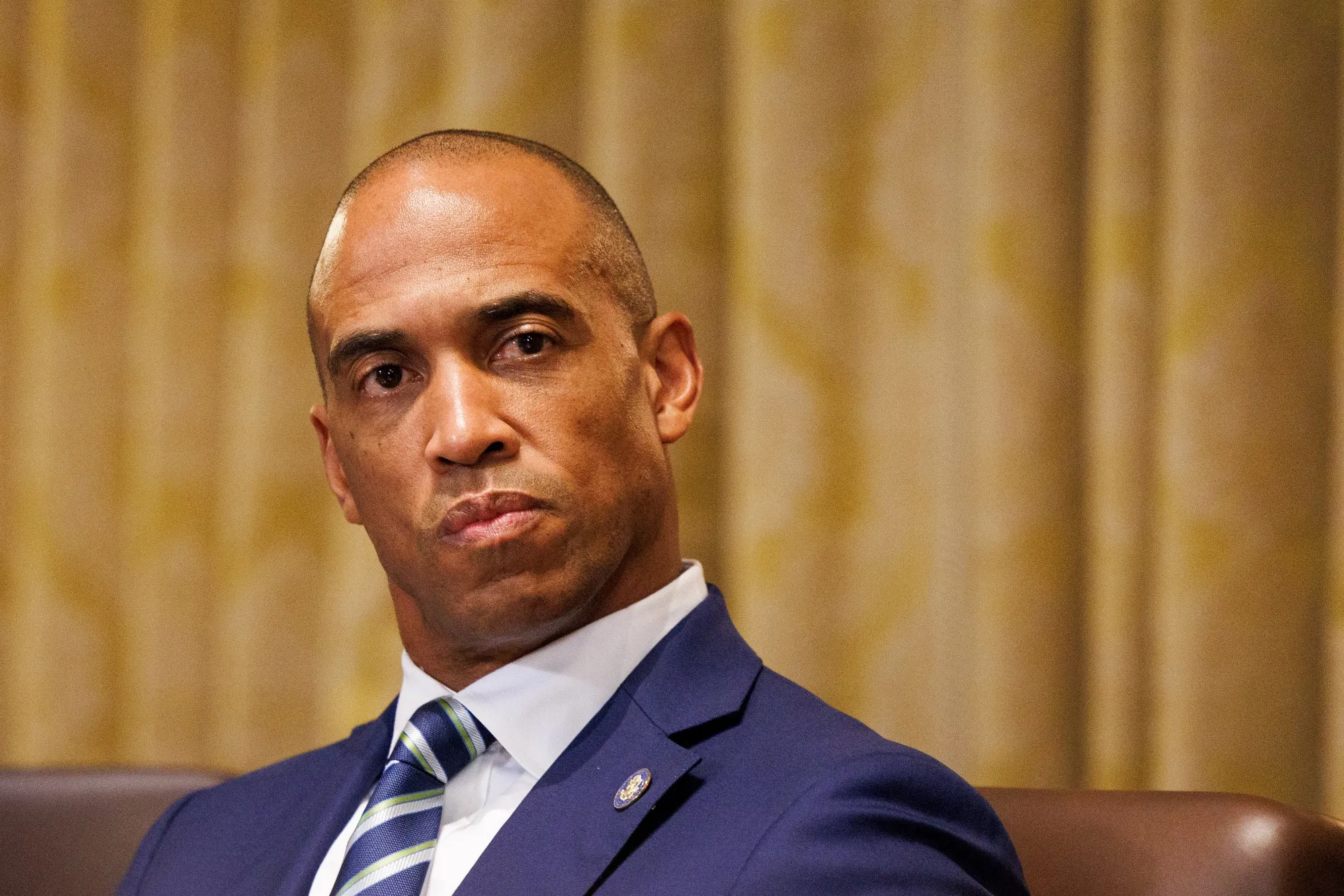 Scott Turner, US secretary of Housing and Urban Development (HUD), during a cabinet meeting at the White House in Washington, DC, on July 8.
