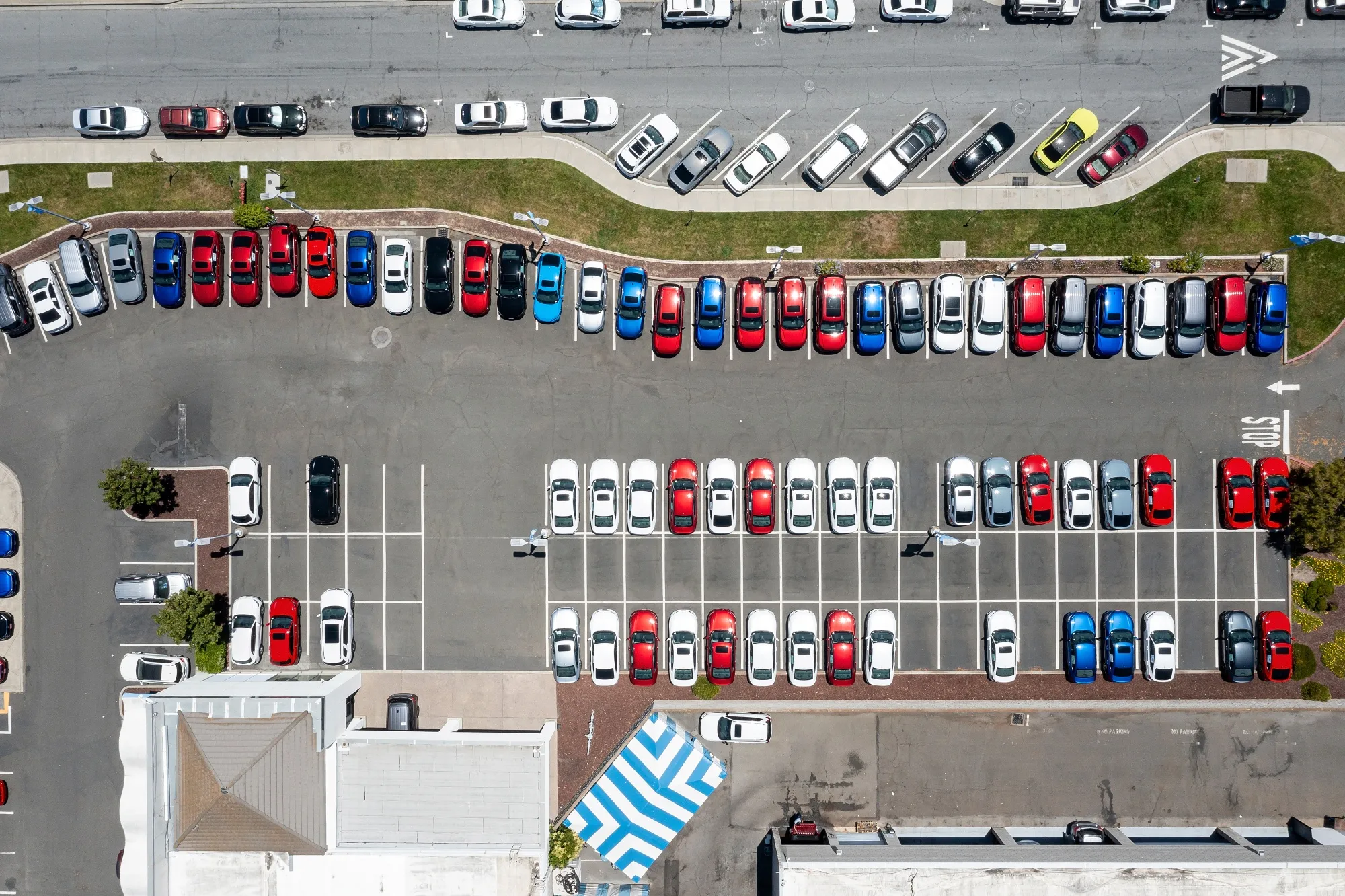 Vehicles for sale at an AutoNation Honda dealership in Fremont, California.