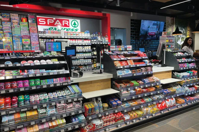 A Spar store in Switzerland.