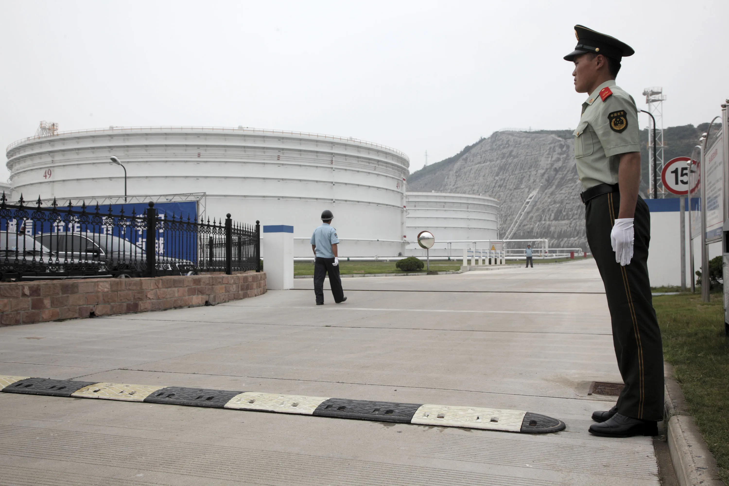 Am oil reserve complex in Zhoushan, Jiangsu province, China.&nbsp;