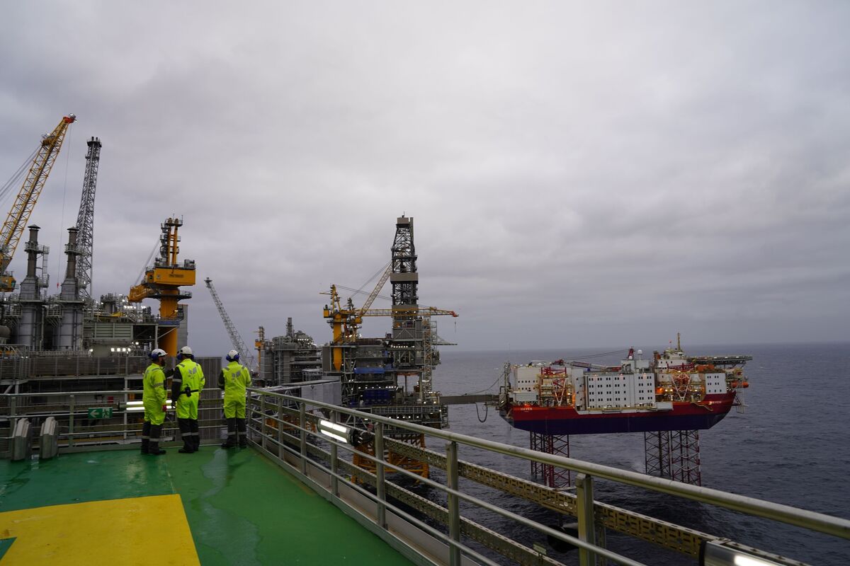 Plataforma Equinor ASA en el campo petrolífero de Johan Sverdrup.