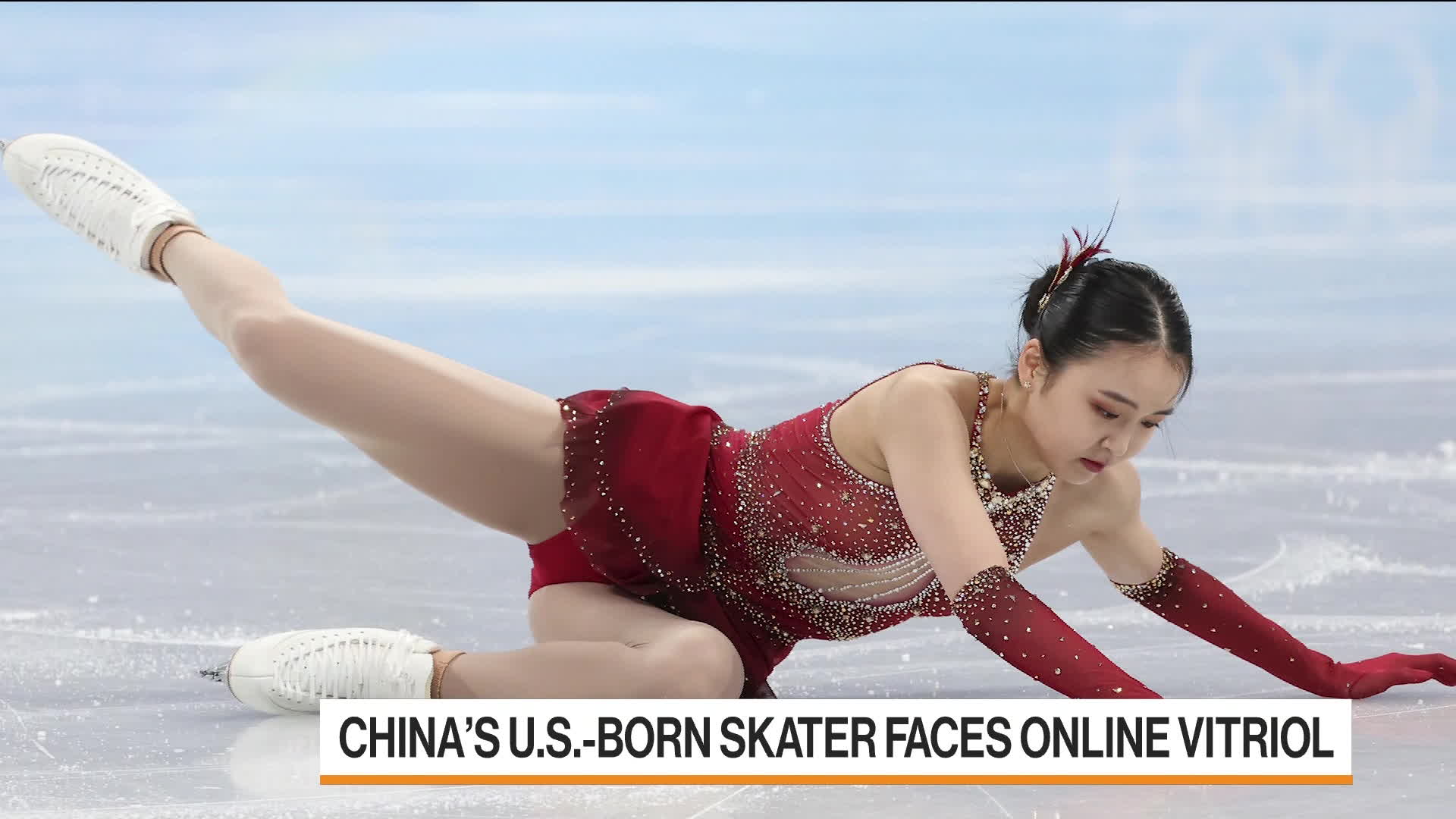 Watch Chinas U.S.-Born Skater Faces Online Vitriol After Fall