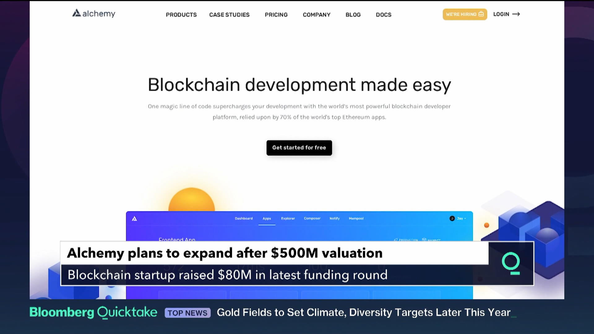 Alchemy Funding Round Values Blockchain Startup at $500 Million - Bloomberg