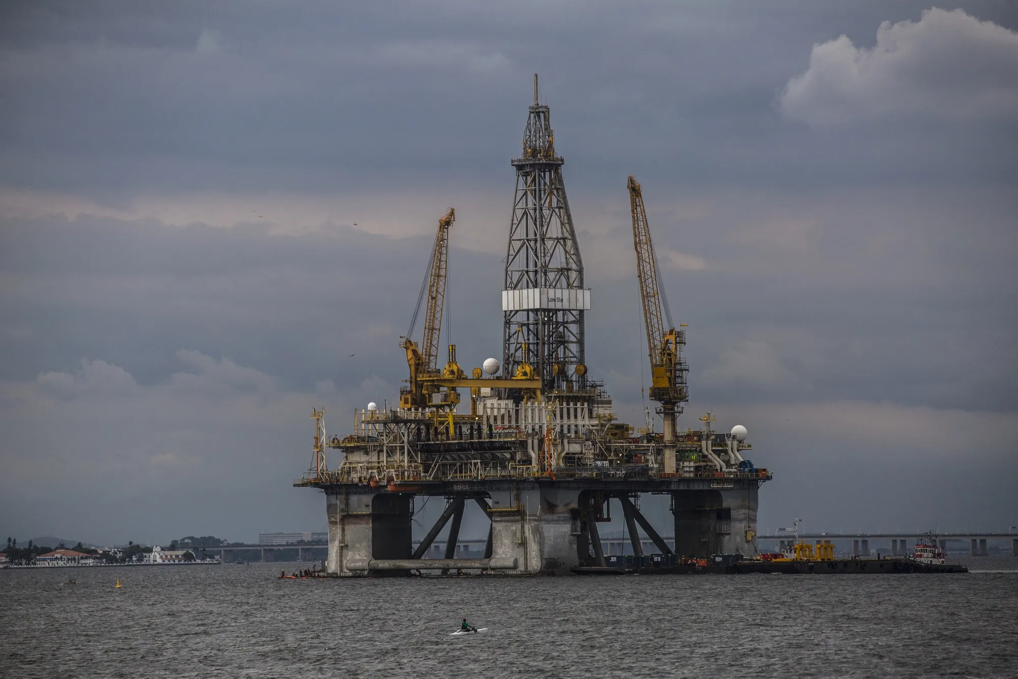 Floating Production Storage and Offloading Oil Vessels In The Guanabara Bay 