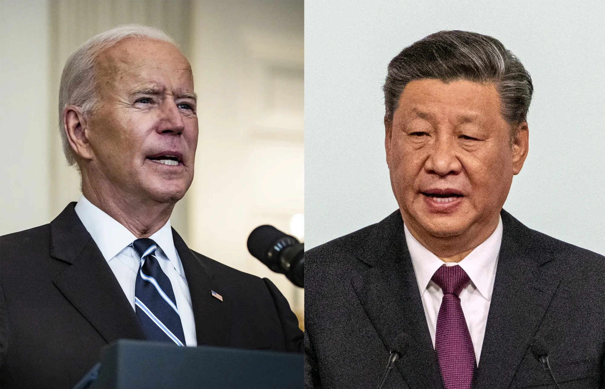 Joe Biden and Xi Jinping