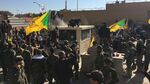 Protesters gather at the perimeter of the U.S. Embassy in Baghdad on Dec. 31.
