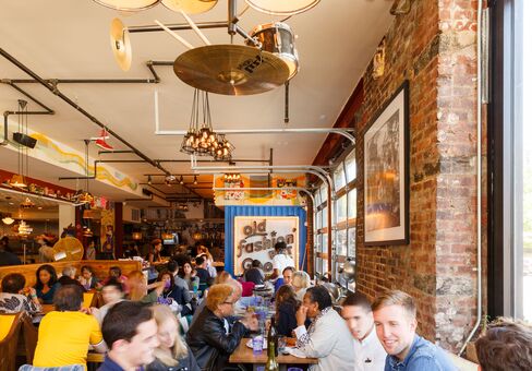 The dining room at Streetbird doesn't take reservations and is generally packed.