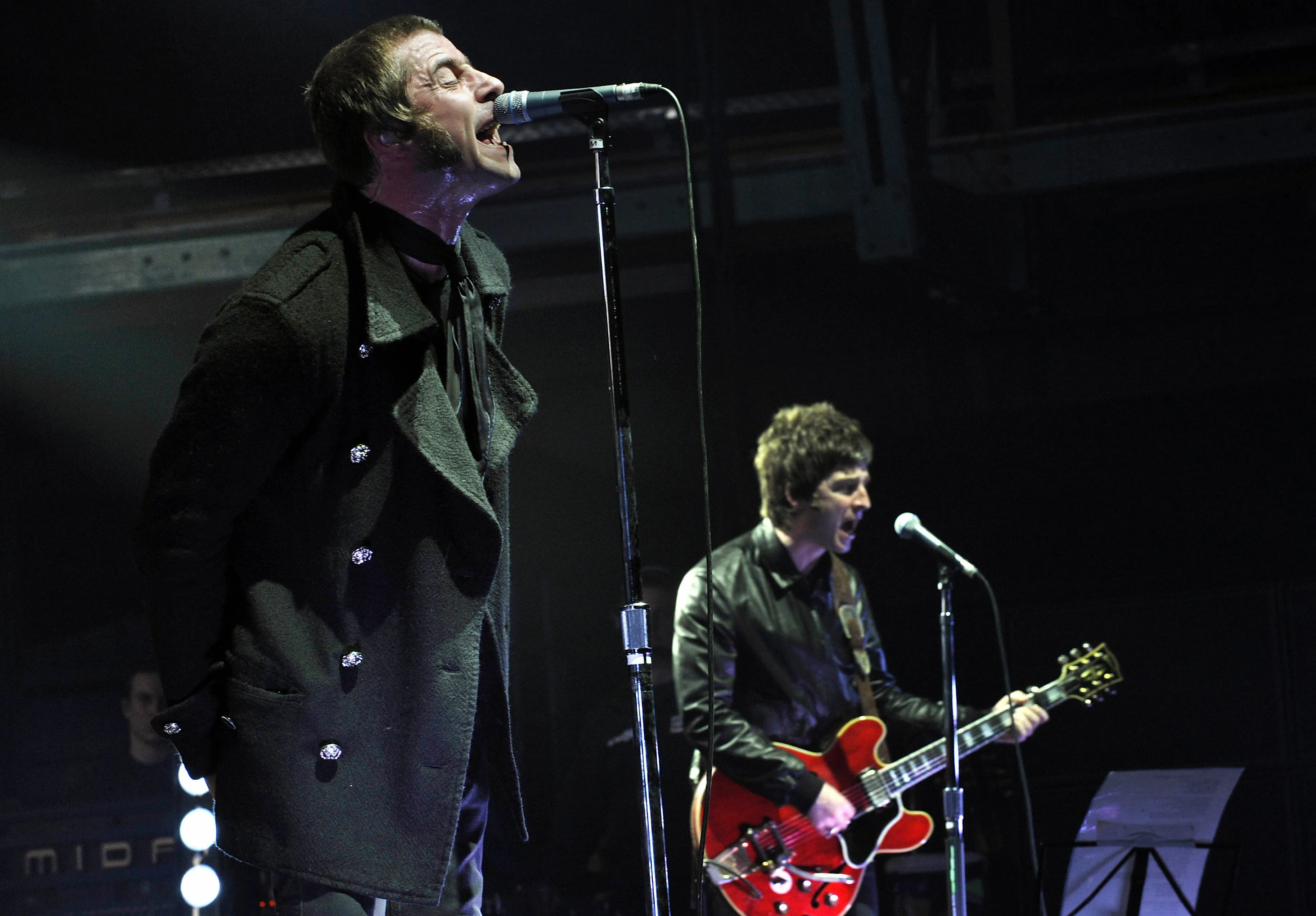 Liam and Noel Gallagher of Oasis.