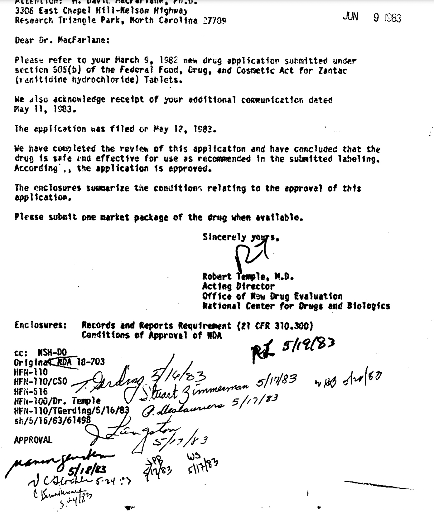 relates to 発がん性リスクに40年間沈黙、抗潰瘍薬「ザンタック」開発メーカー