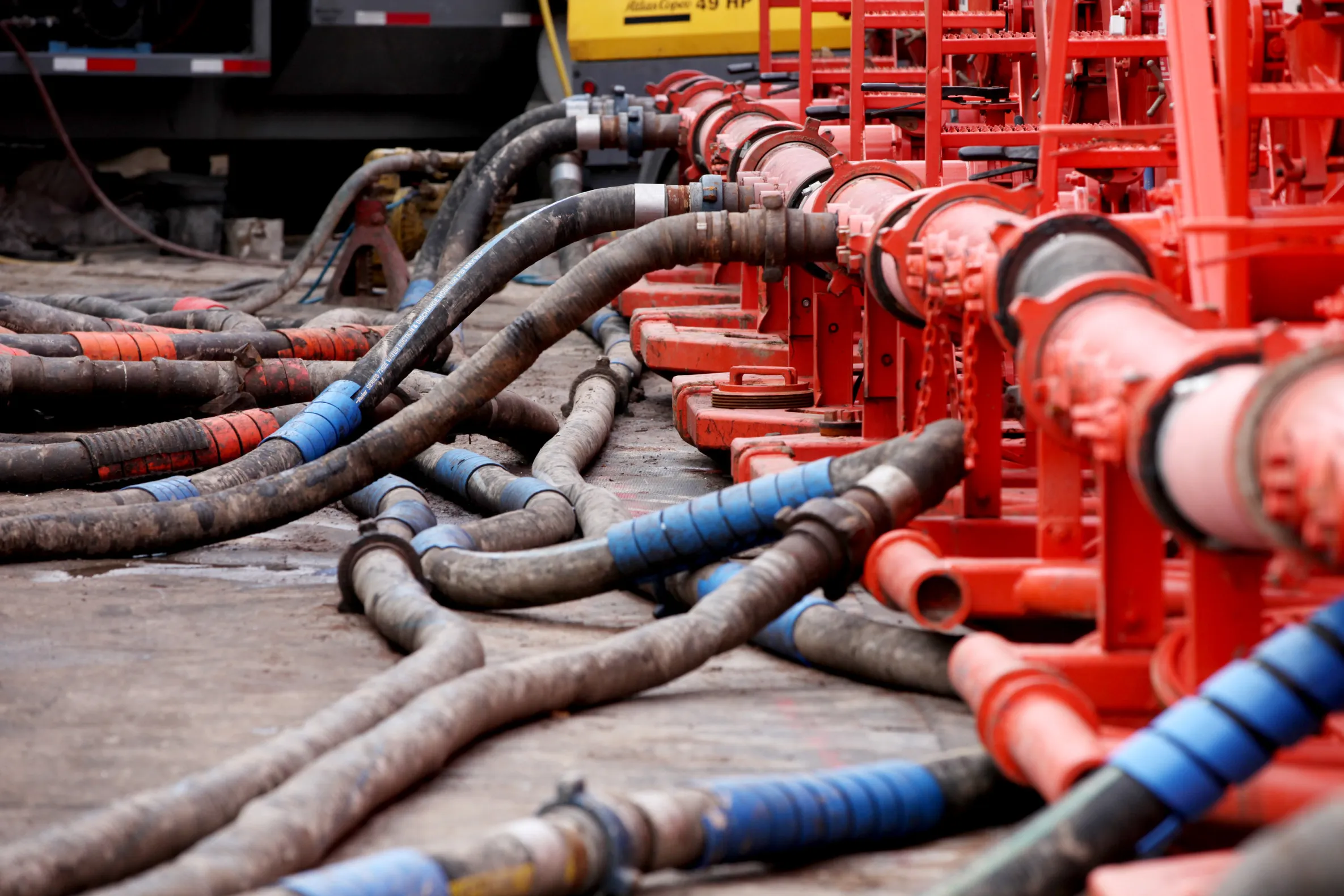 Southwestern Energy Gives Tour During Fracking Stimulation