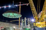 Turkey’s Akkuyu Nuclear Power Plant inner protection shell assembly in January. 