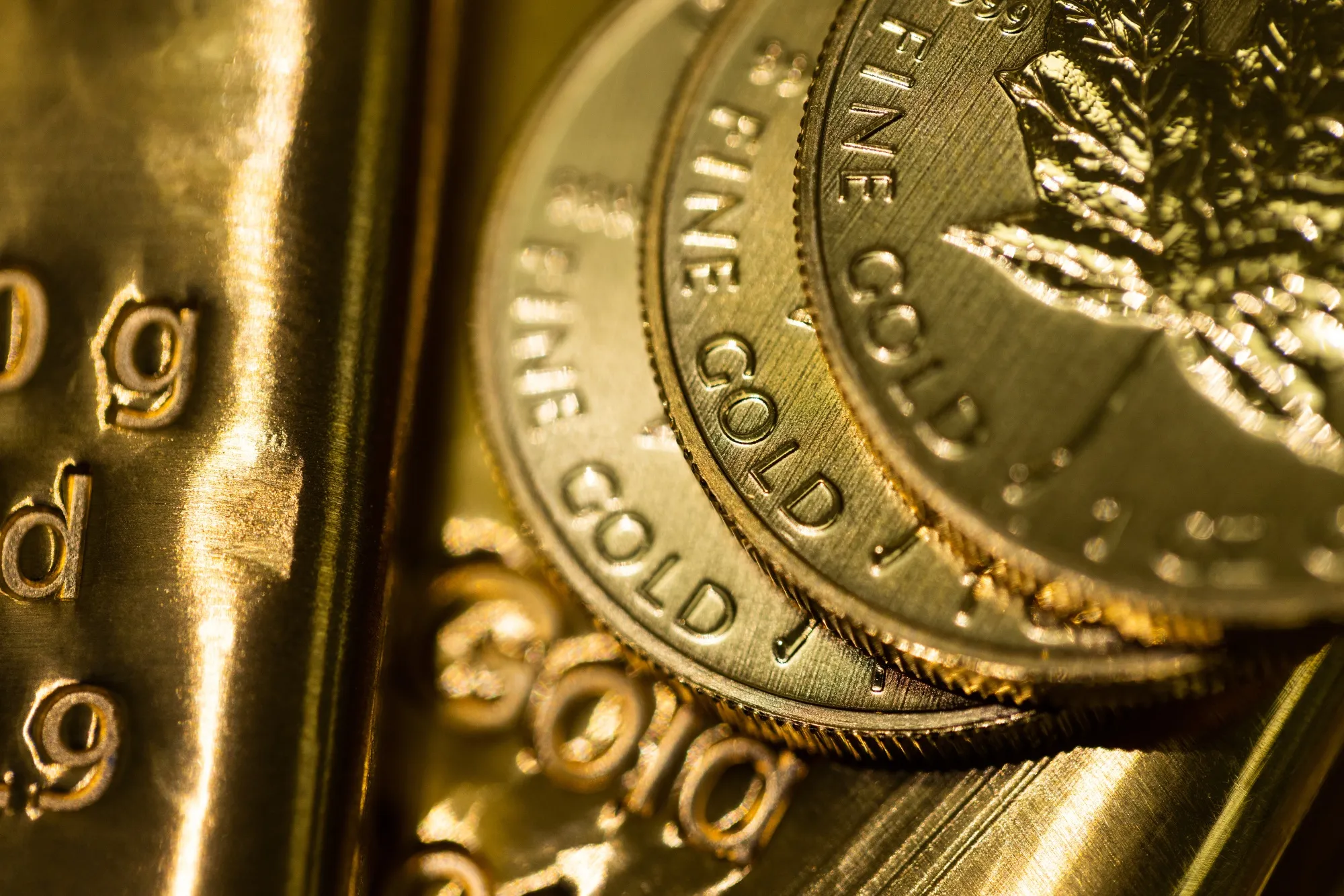 One-ounce Canadian gold coins