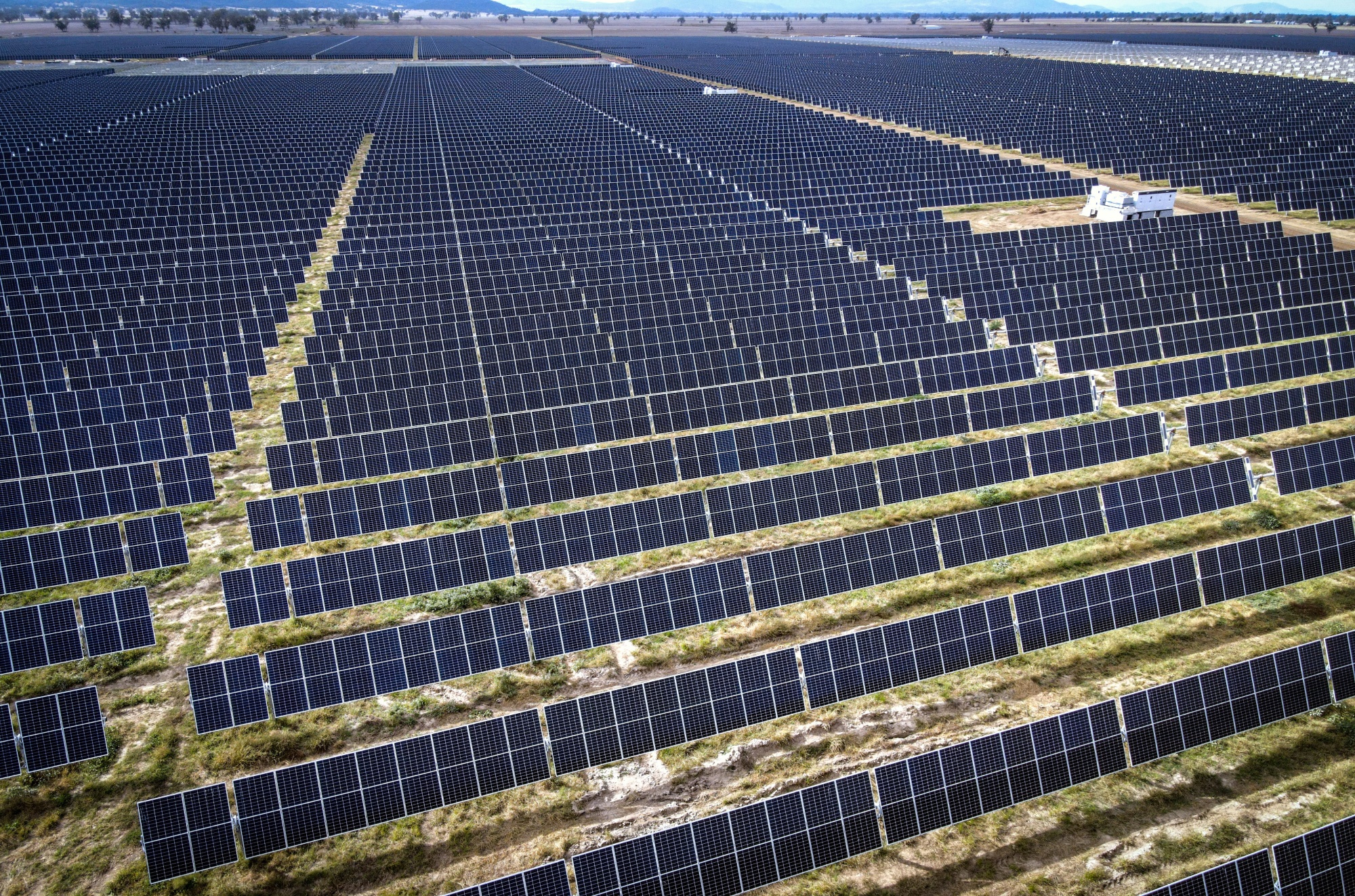 Photovoltaic modules at a solar farm in&nbsp;New South Wales.