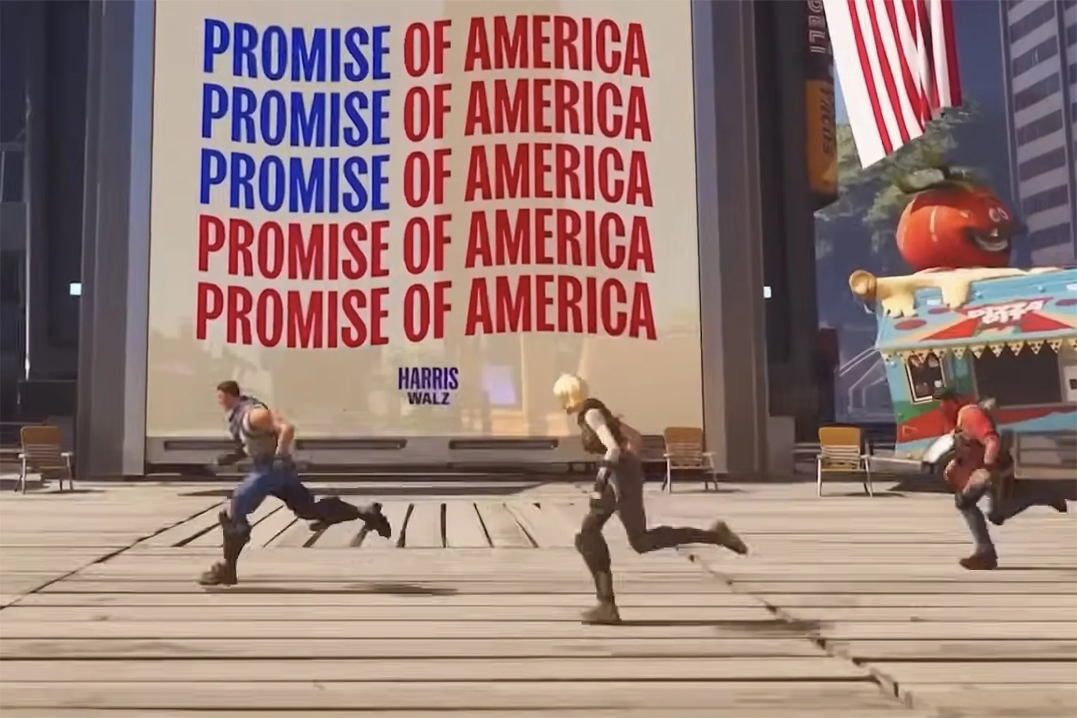 Harris Signs Pop Up in &lsquo;Fortnite&rsquo; as Candidates Chase Gamer Vote 