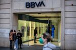 A Banco Bilbao Vizcaya Argentaria SA (BBVA) bank branch in Barcelona.