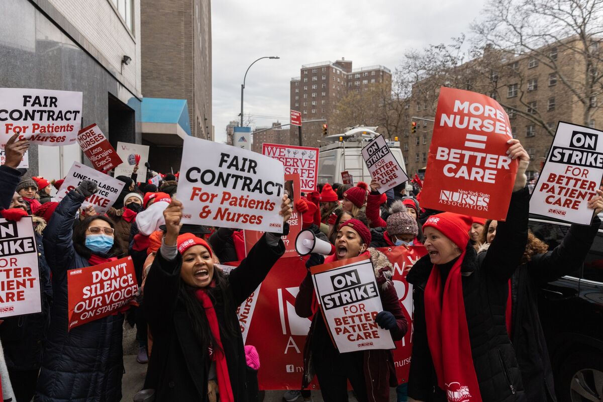 NYC Nurse Strike Thousands Walk Out for More Staffing, Higher Pay