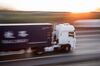 A haulage truck drives along a highway in Budapest, Hungary, on Wednesday, April 8, 2020. Across the globe, truckers are encountering delays along distribution chains snarled by the coronavirus pandemic.