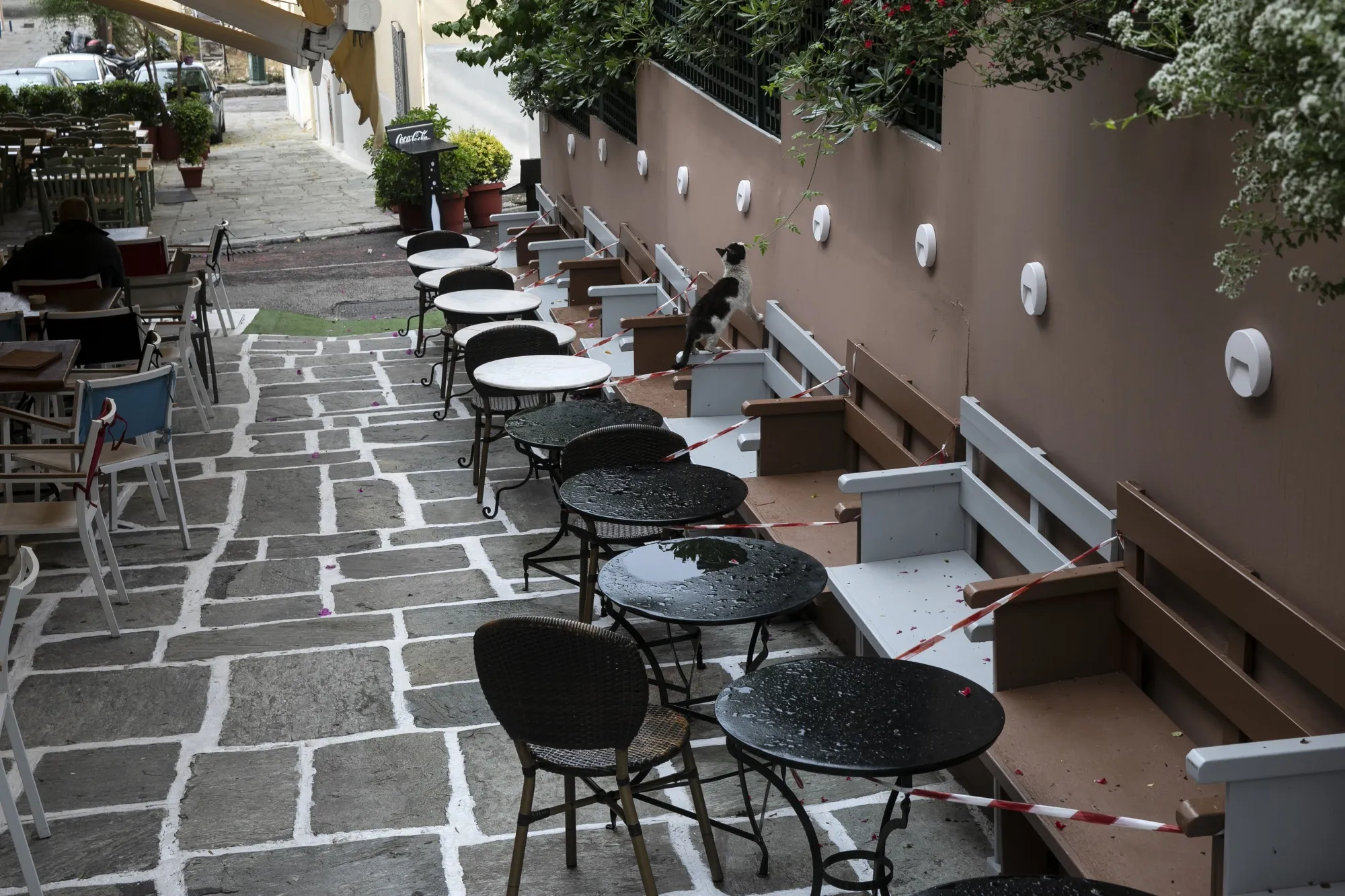 Social Distancing Measures As Greece Prepares for Return of Tourists
