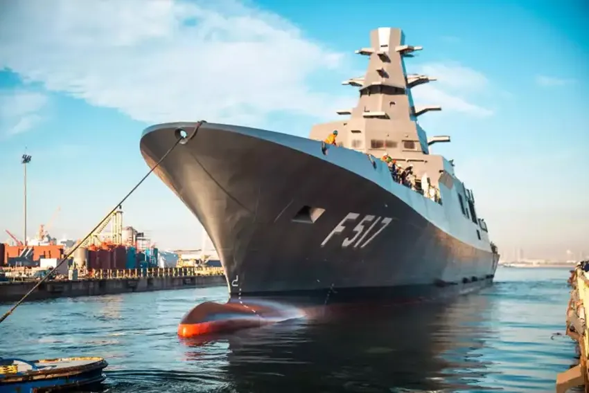 The Turkish Navy’s IZMIT Milgem I-Class frigate.